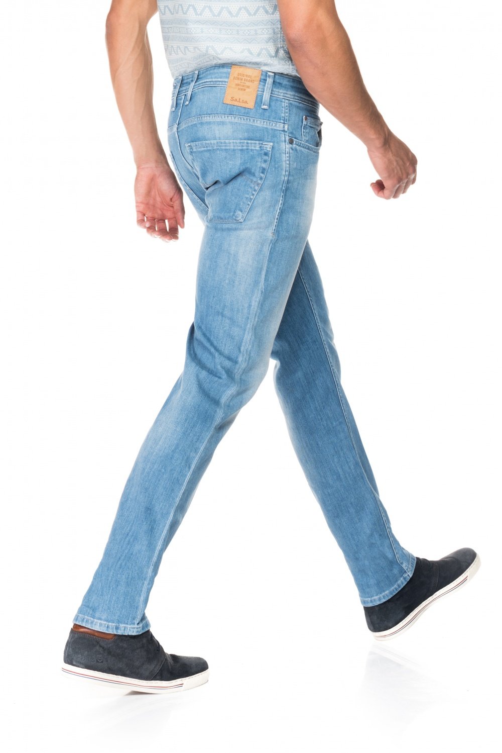Salsa Lima Herren Jeans Washed Denim Tapered