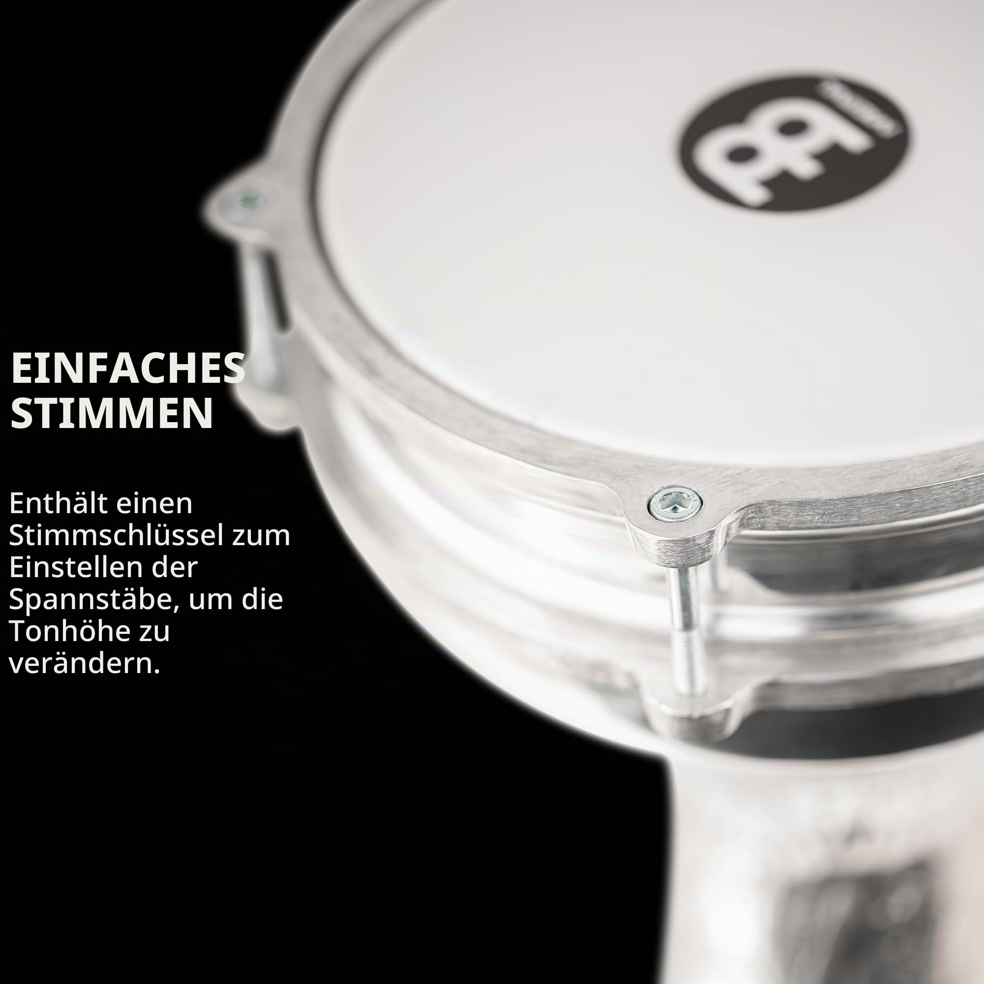 Meinl Darbukas HE-114 Darbuka Aluminium silber 8 Zoll