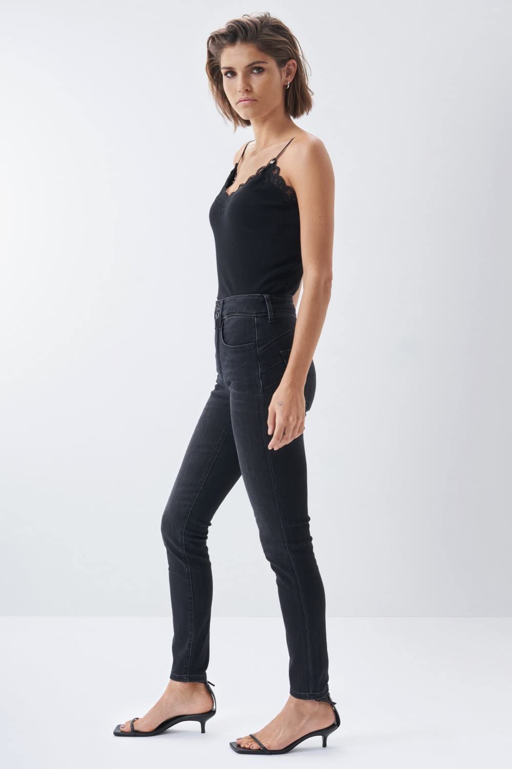 Salsa Secret Push In Skinny Jeans dunkel Größe 28