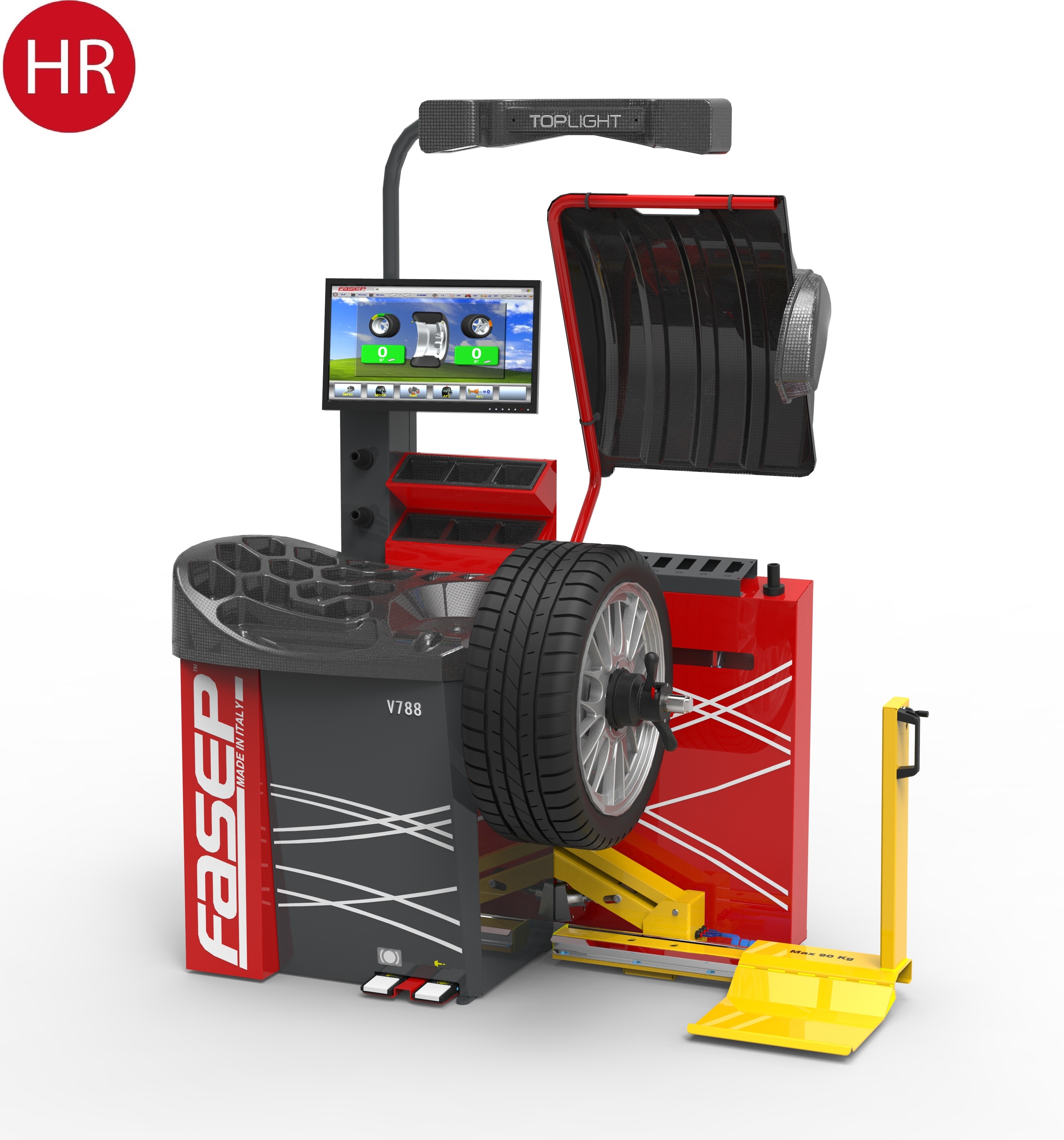 Fasep V788 Cayman Auswuchtmaschine 3D Laser