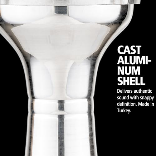 Meinl HE-102 Darbuka Handtrommel Aluminium Silber 6,5 Zoll