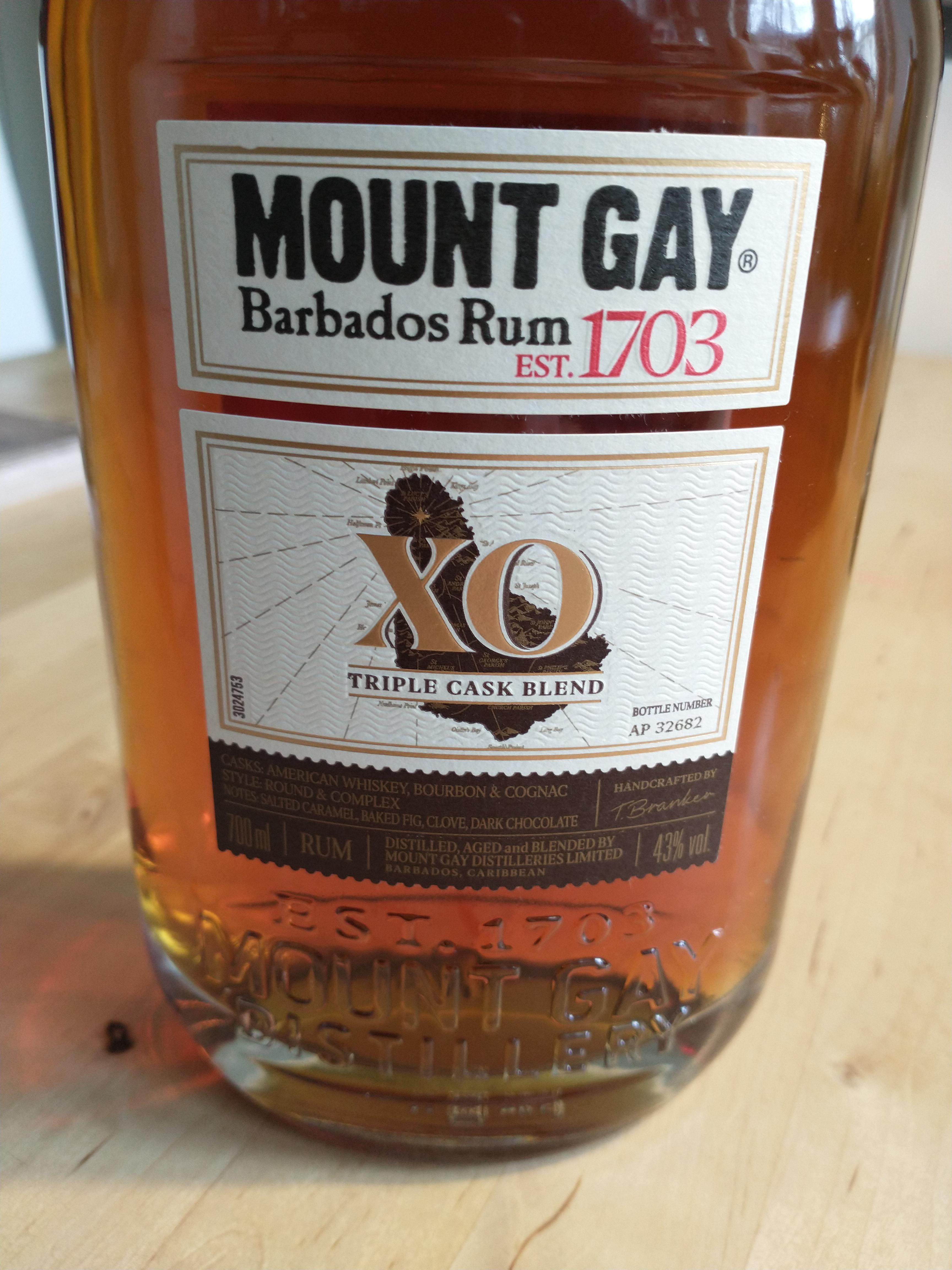Mount Gay Core Collection XO Rum 43% 0,7l Barbados