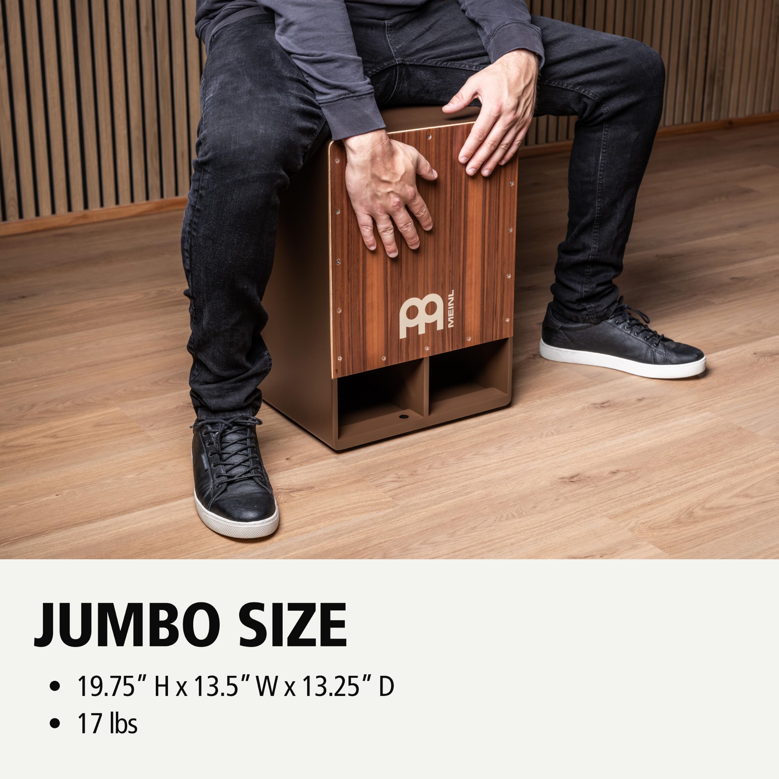 Meinl Subwoofer SUBCAJ5WN Cajon Walnuss Bassreflex