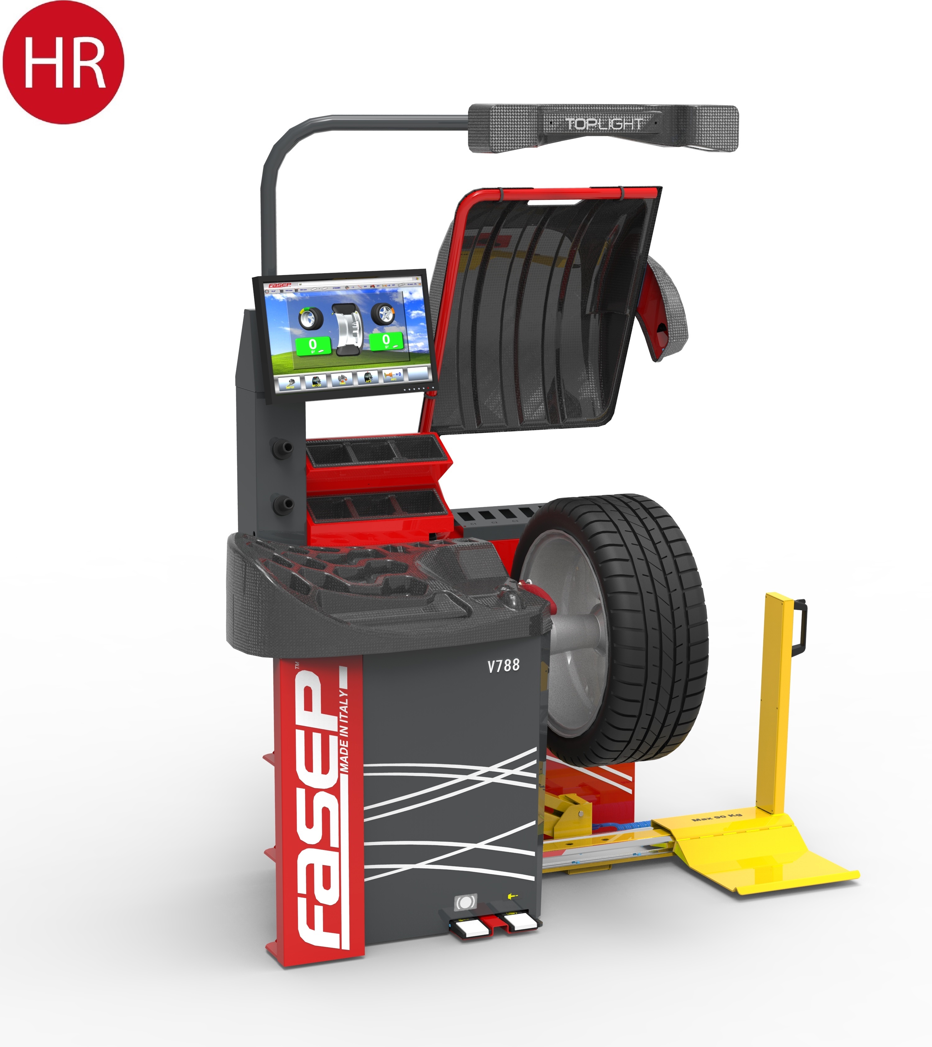 Fasep V788 Cayman Auswuchtmaschine 3D Laser