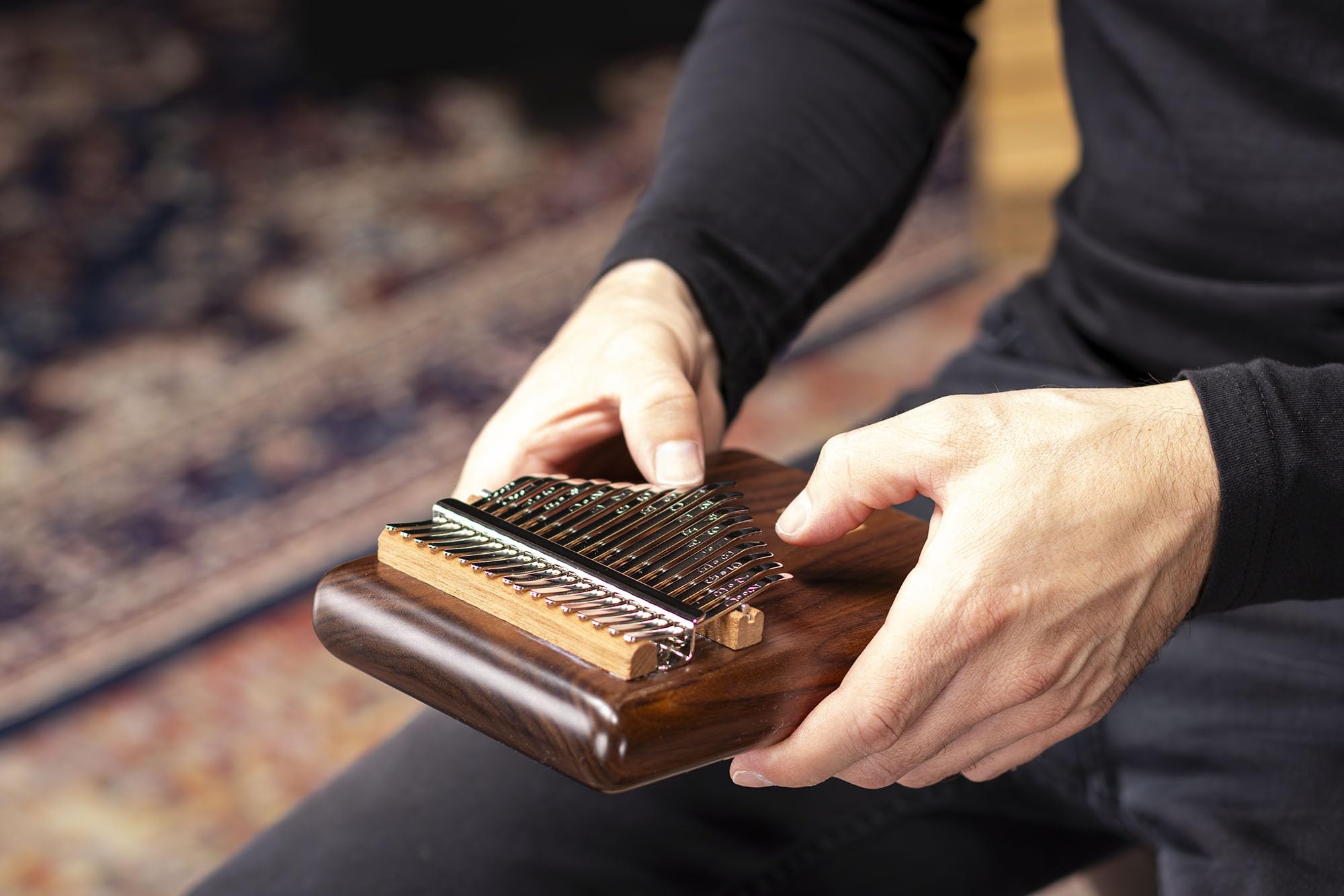 Meinl PKA17AW Kalimba Natur 17 Lamellen Pickup