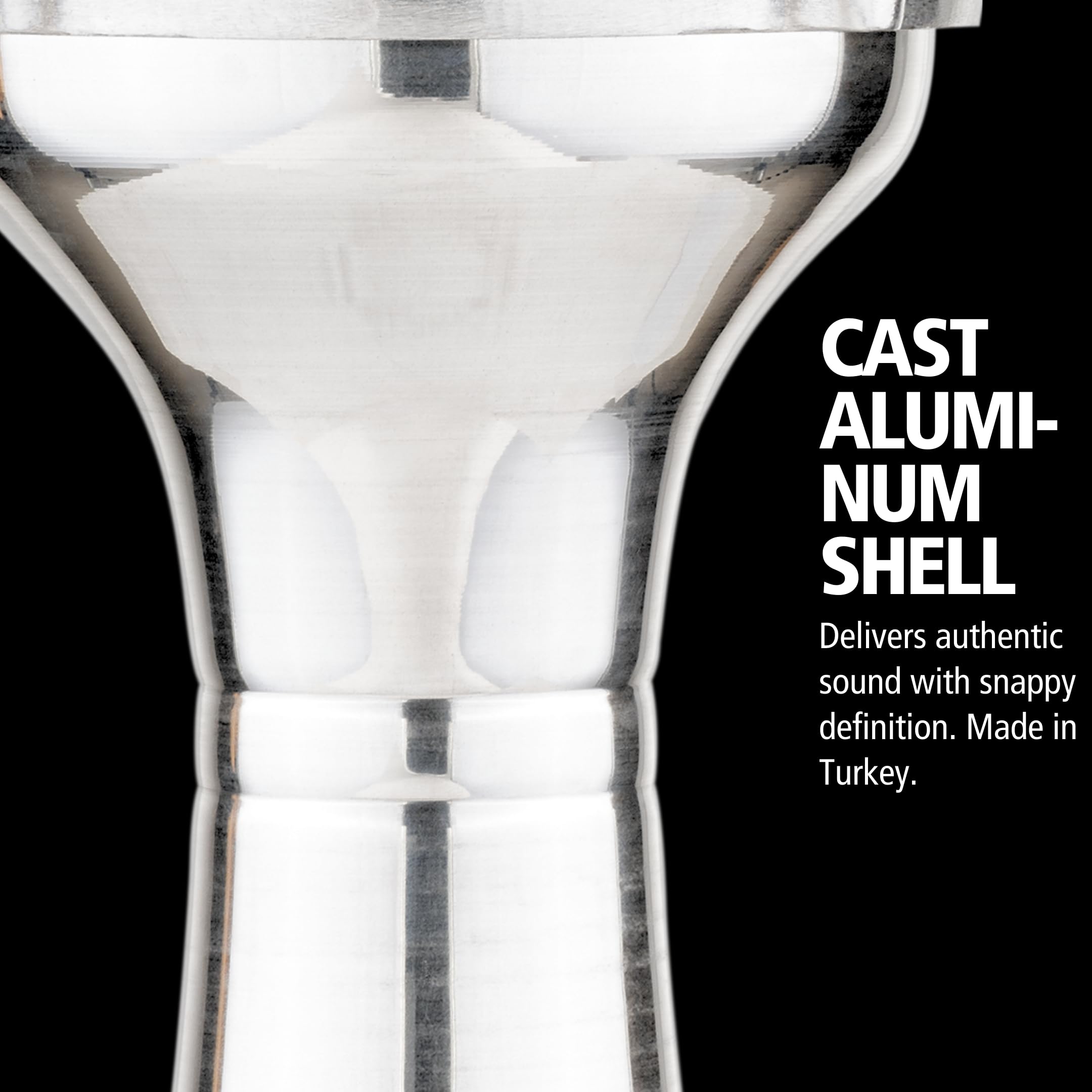 Meinl HE-102 Darbuka Handtrommel Aluminium Silber 6,5 Zoll