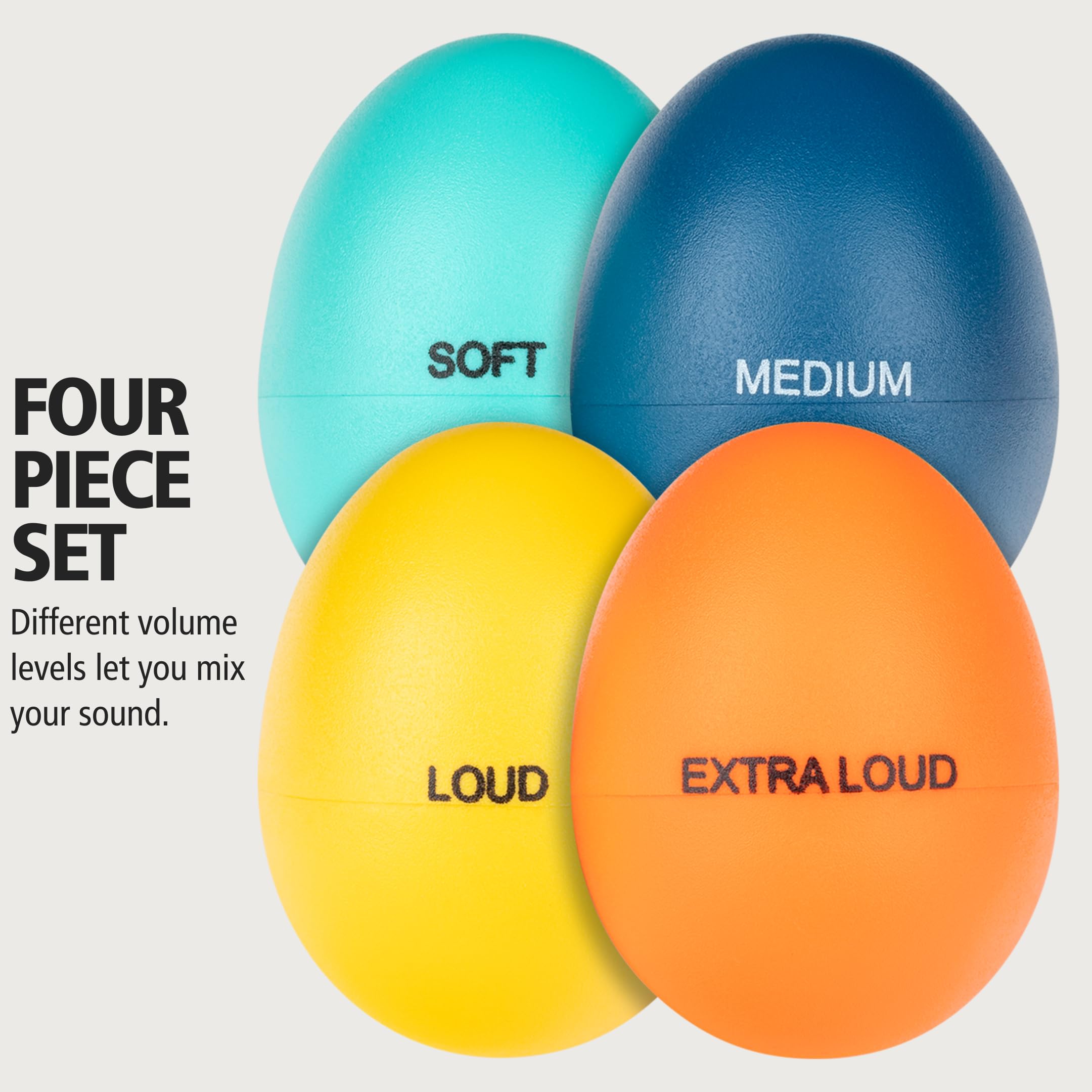 Meinl Hand Percussion ES-SET-2 Egg Shaker 4er Set Bunt