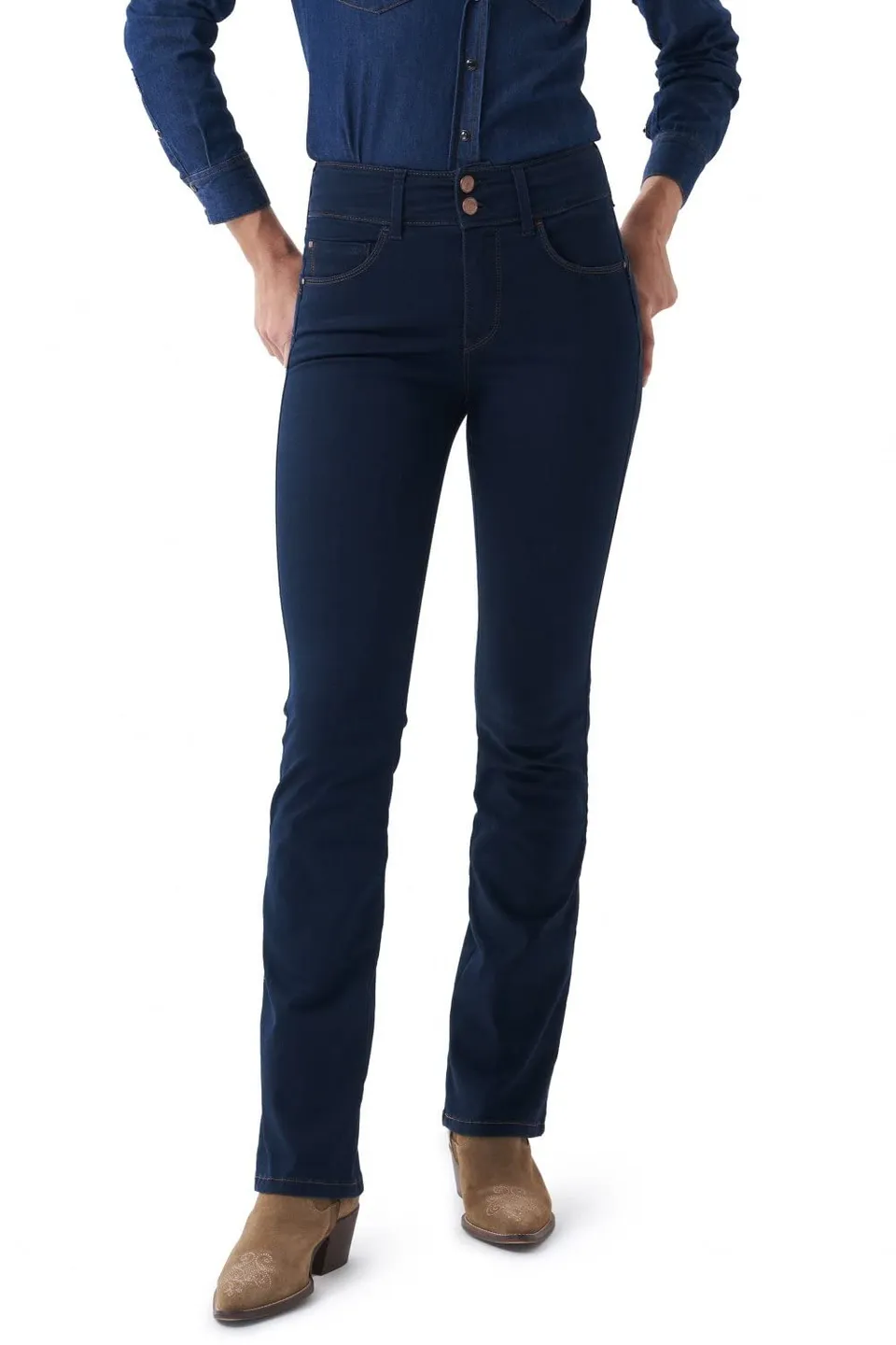 Salsa Jeans Secret Push In Bootcut Jeans Blau Größe 29