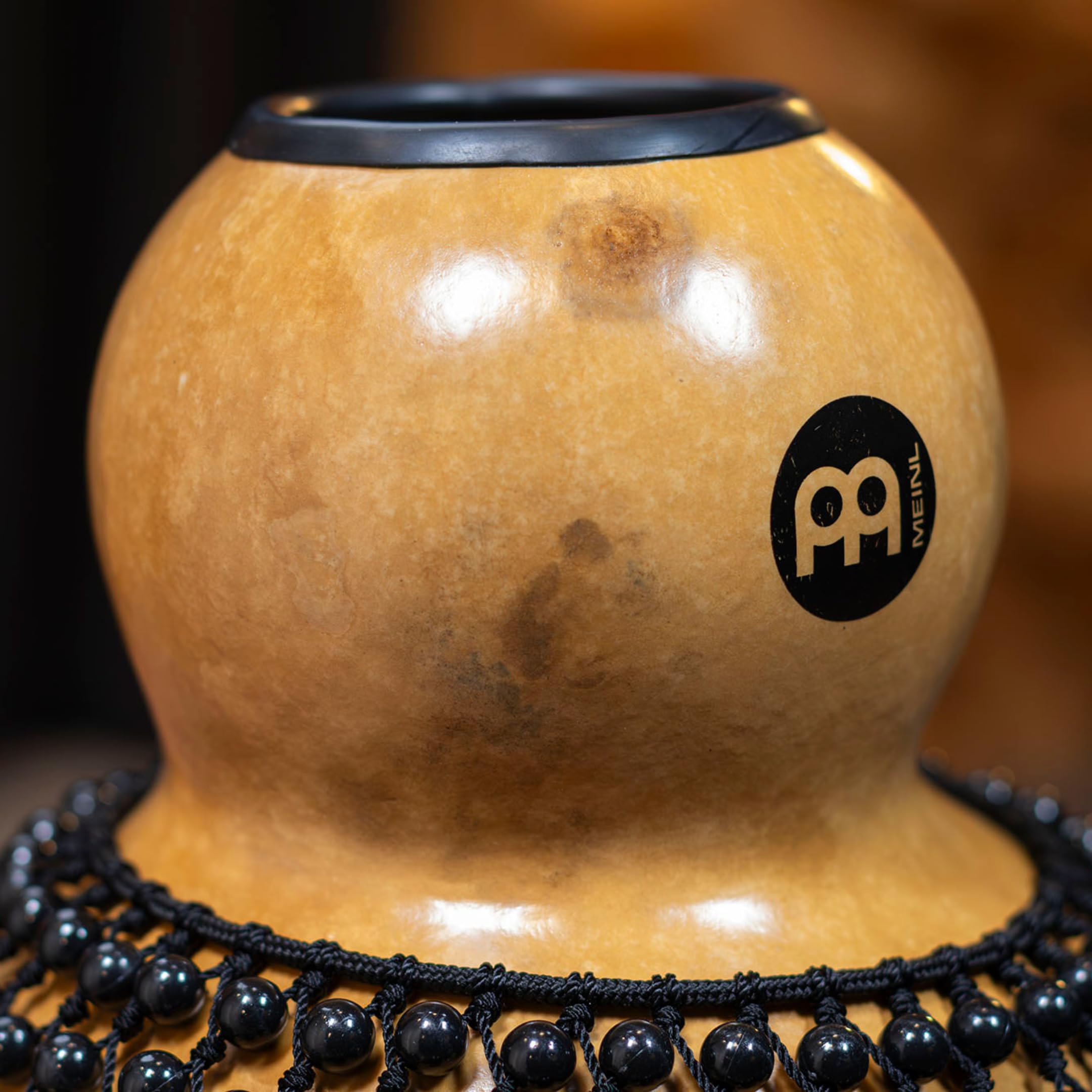Meinl SHK Shekere Kürbis Natur mit Perlennetz