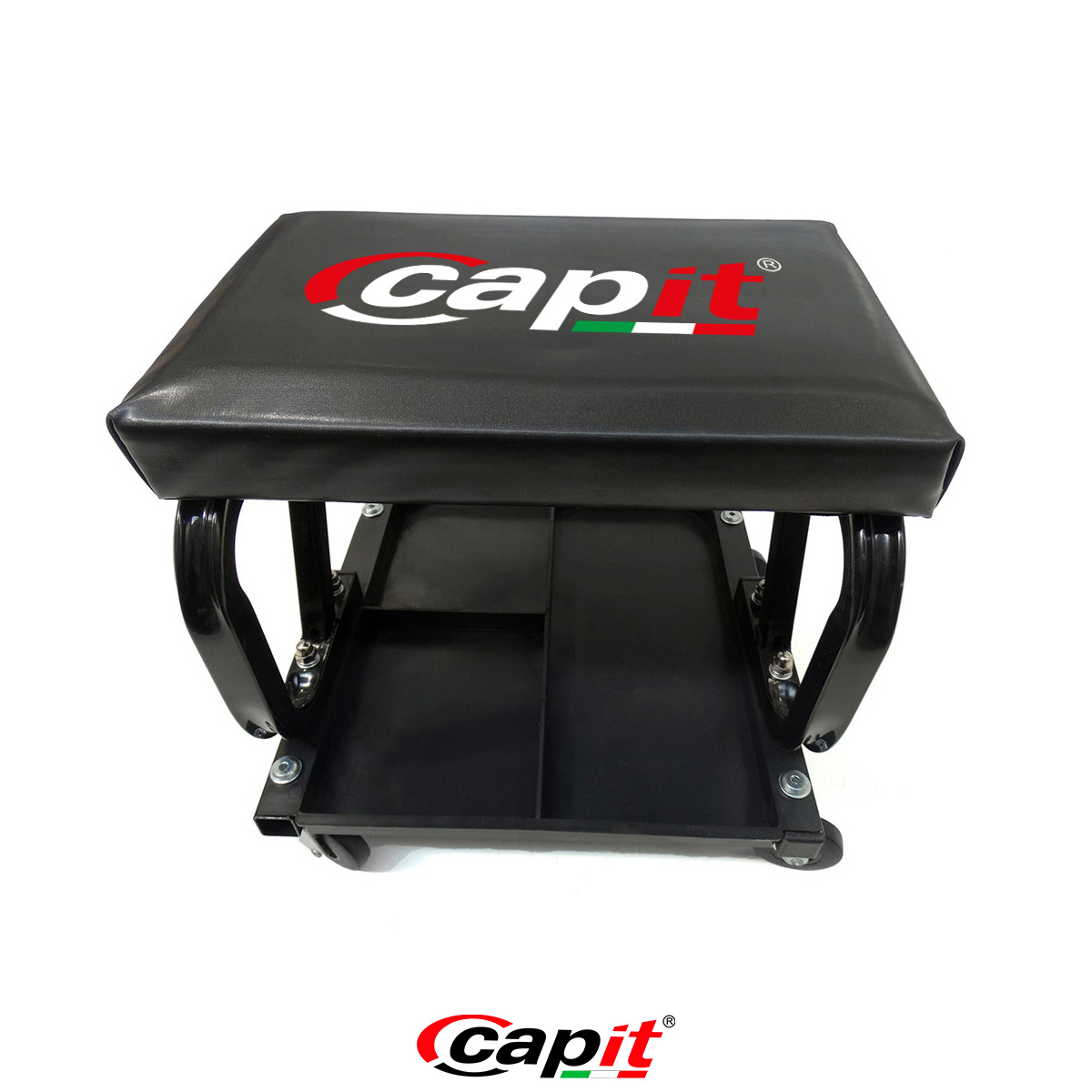 Capit Paddock Werkstatthocker Rollen Ablage 37x35 cm