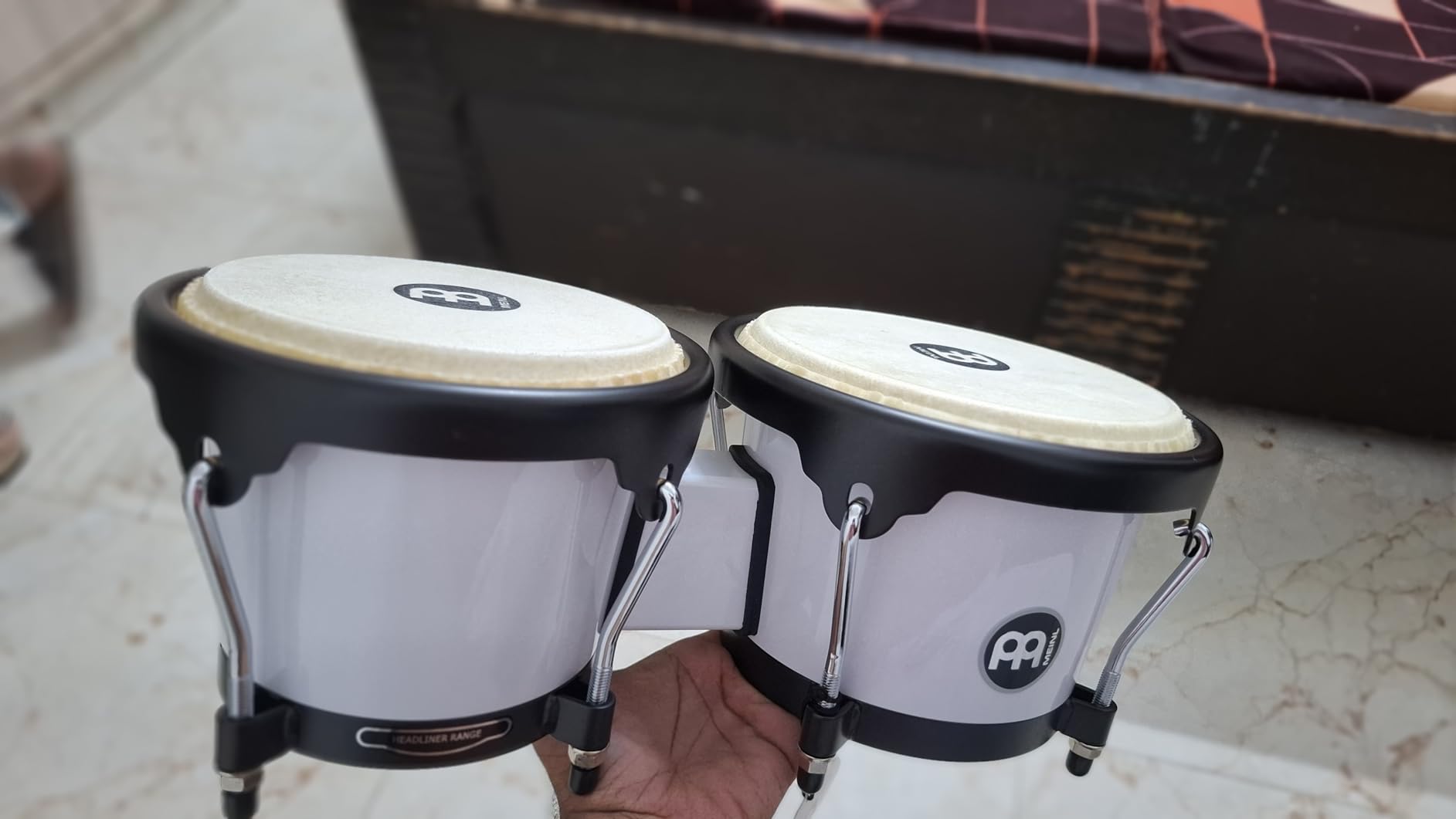 Meinl Journey HB50WH Bongos Weiß 6,5+7,5 Zoll