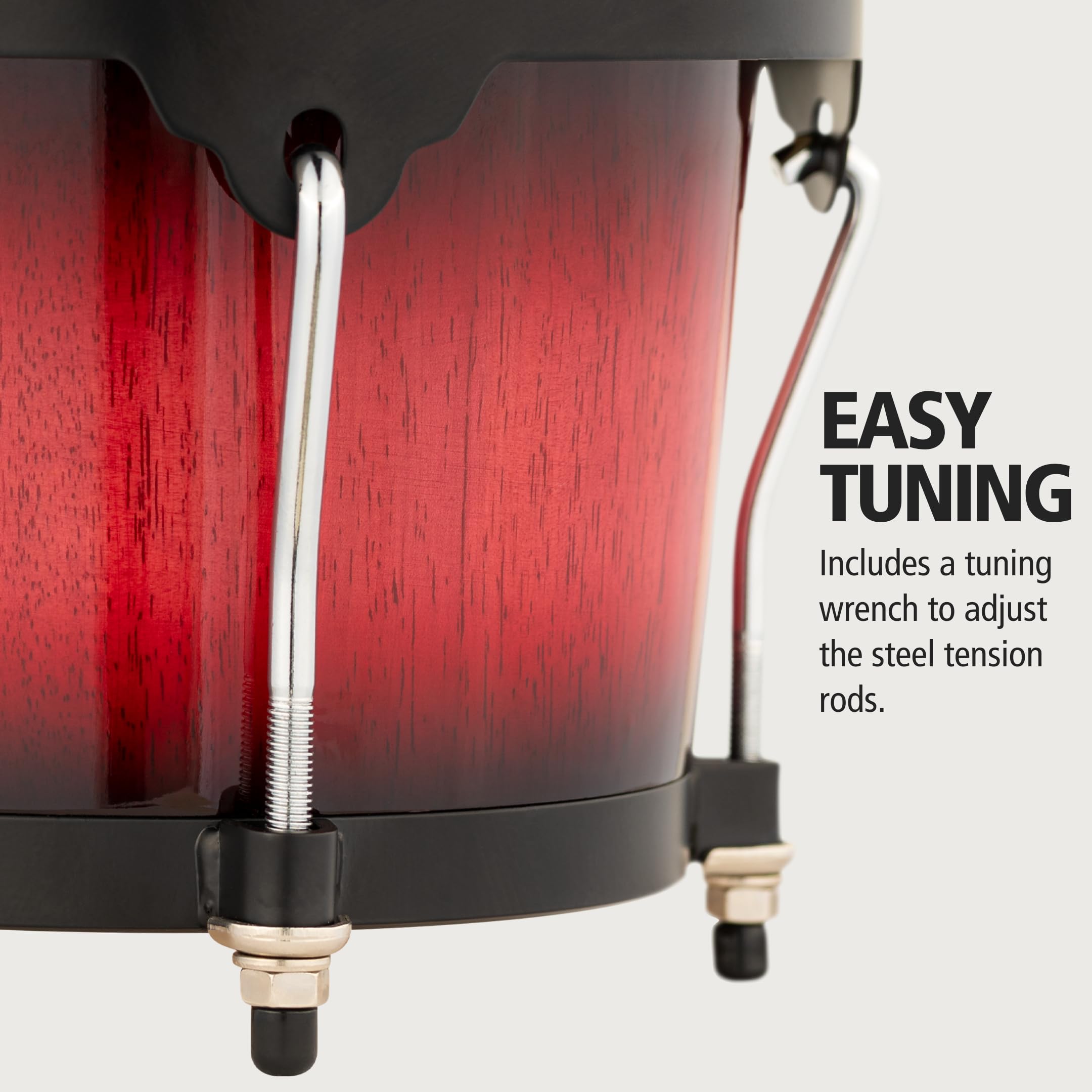 Meinl Headliner HB100WRB Bongos Rot Büffelfell