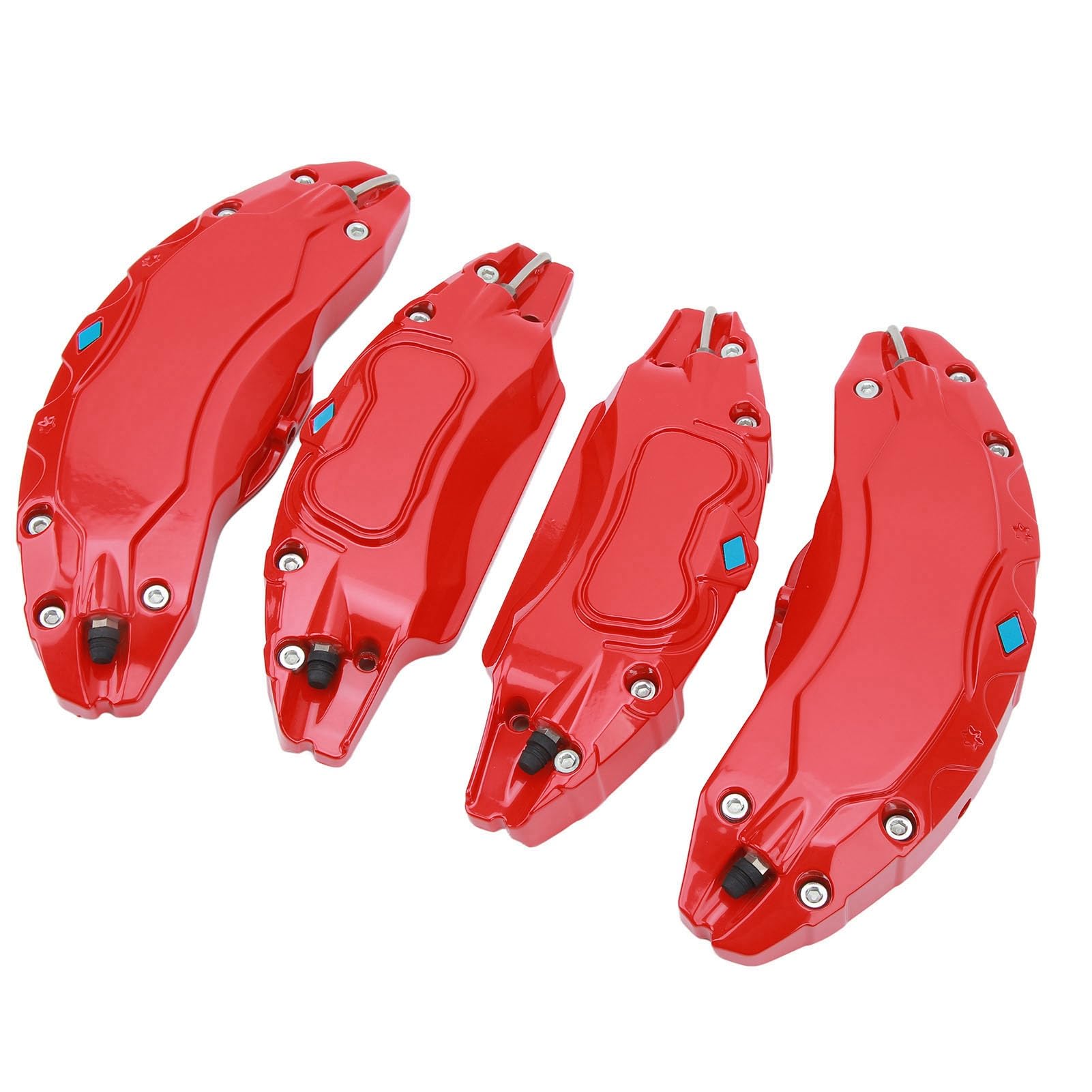 aklosipy Bremssattelabdeckungen Alu Rot 4 Stück Model Y
