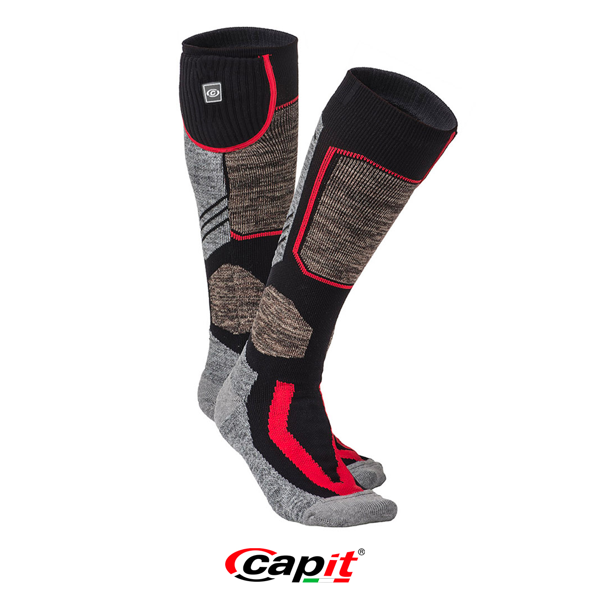 Capit Warmme beheizbare Socken Carbon 3 Stufen Akku