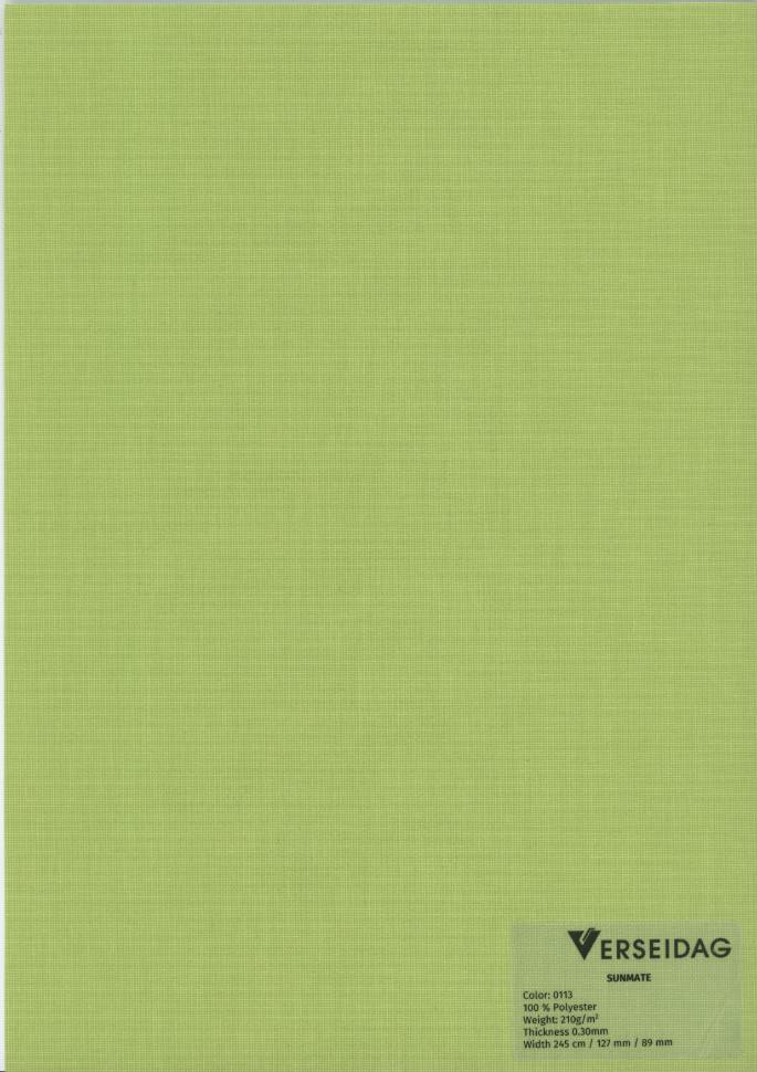 Sauleda Solar Pro Tech Sunmate 0113 Markisenstoff Lime