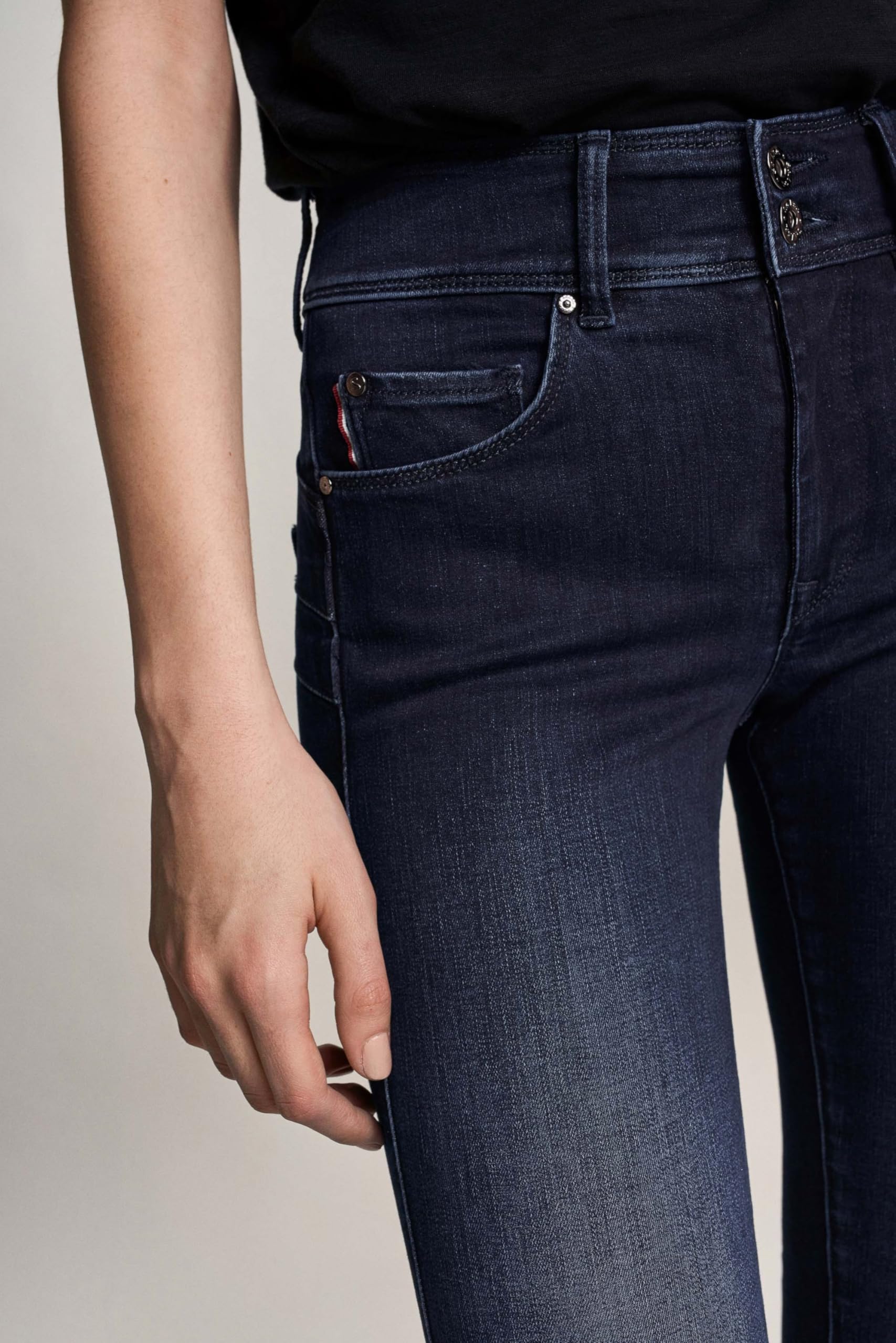 Salsa Secret Push In Skinny Jeans Dunkel Denim Gr 38
