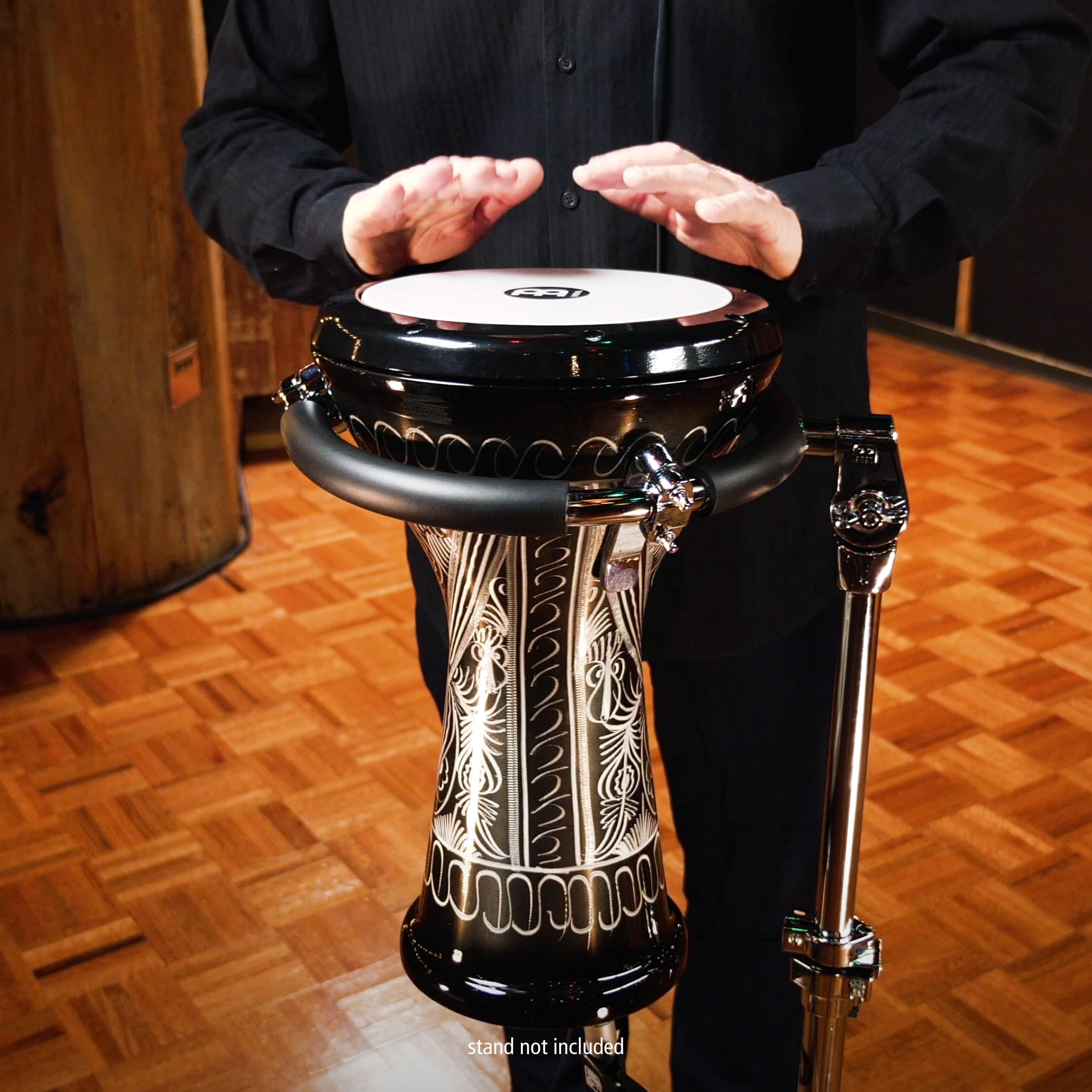 Meinl HE-3018 Doumbek Alu Schwarz Handgraviert