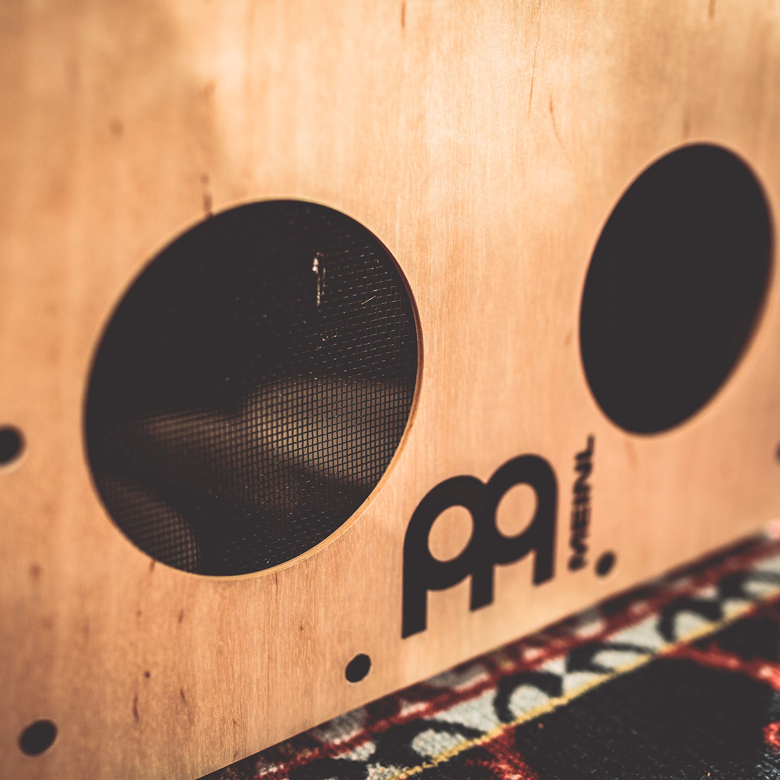 Meinl Cajons PBASSCAJ Cocktail Cajon Schwarz Natur