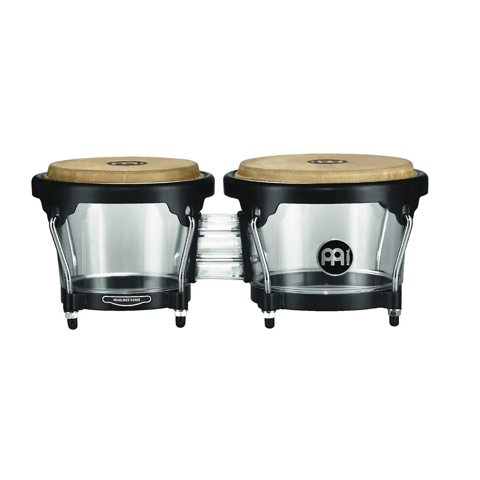 Meinl Headliner HB50A Bongo-Set Acryl transparent Büffelfell