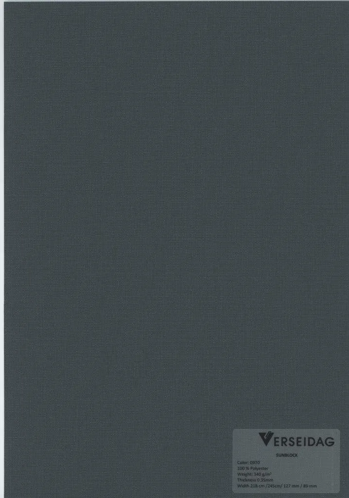 Sauleda Office Sunblock 0970 Graphite Sonnenschutz Dunkelgrau
