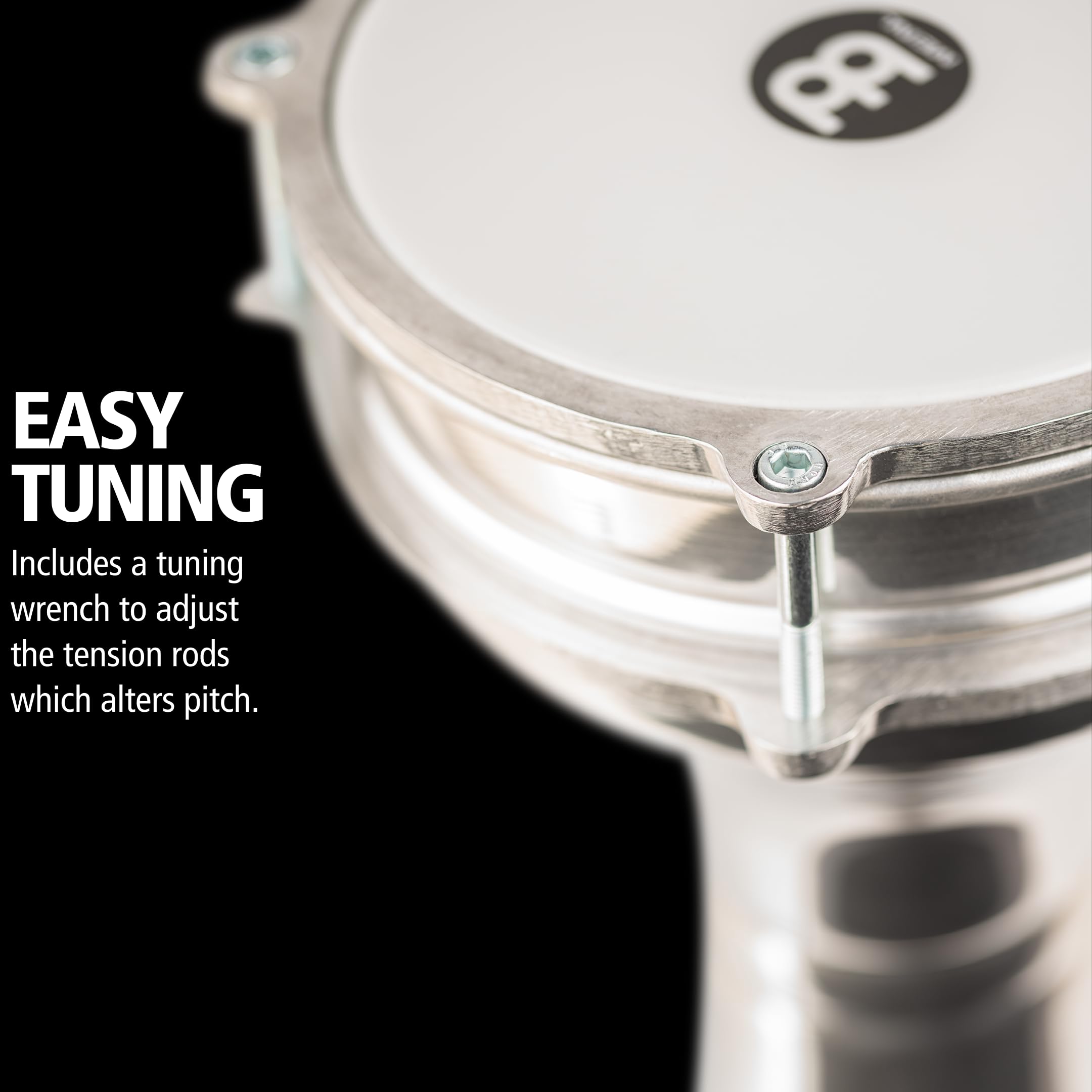 Meinl HE-102 Darbuka Handtrommel Aluminium Silber 6,5 Zoll