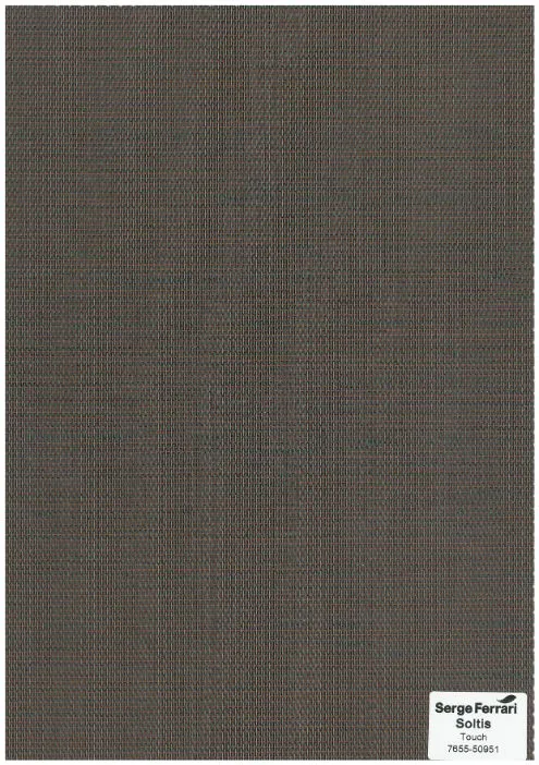 Sauleda Office Soltis Touch 5% 7655-50951 Markisenstoff Mahogany