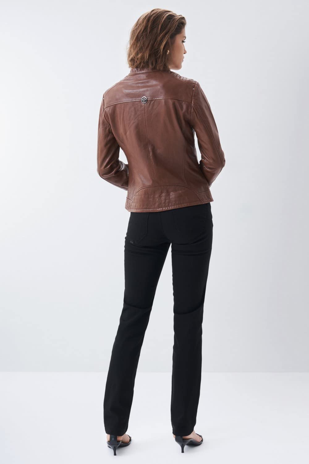 Salsa Manhattan Jacke Damen Lederjacke Größe M