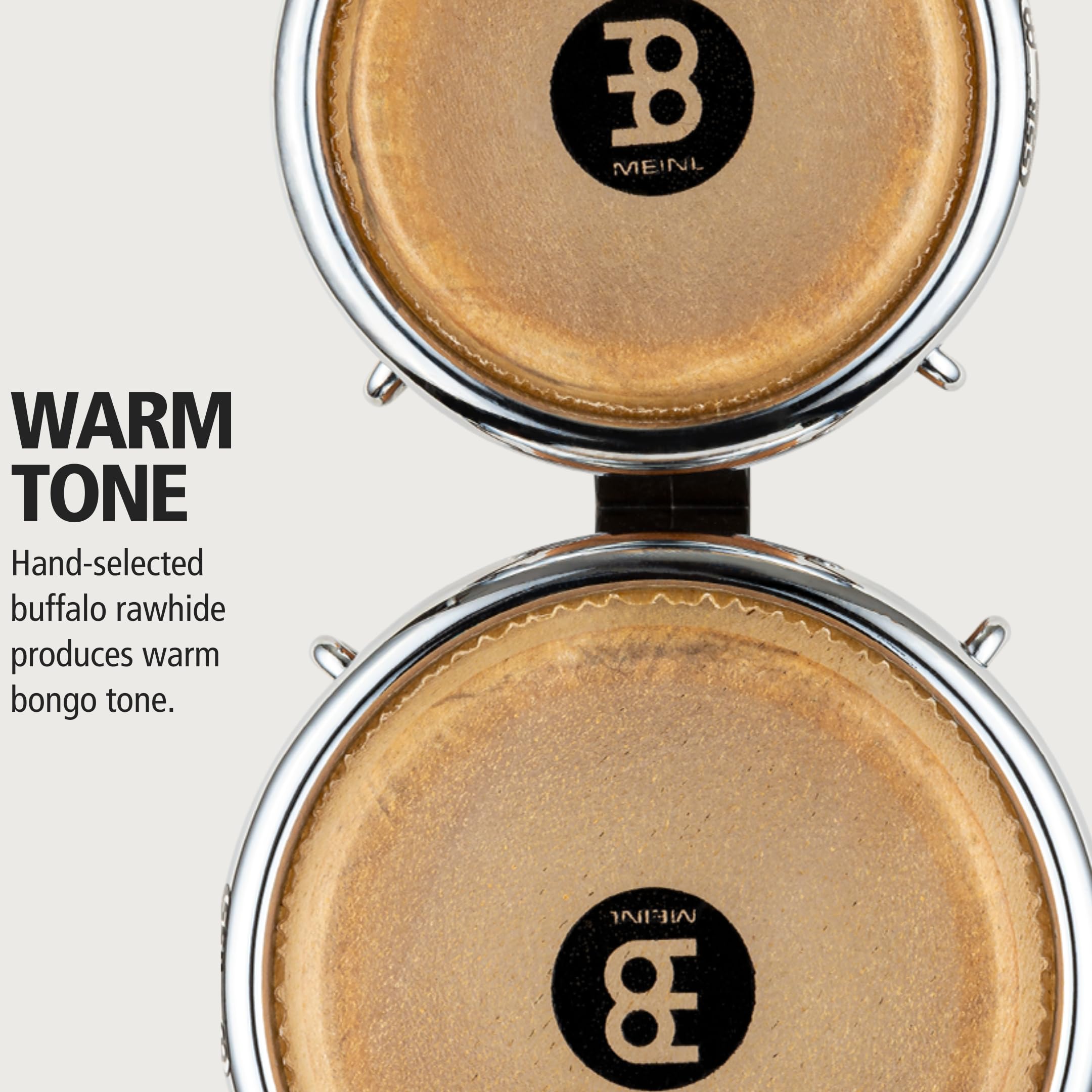 Meinl Bongos FWB100SNT-M Mini Bongos Natur Büffelfell