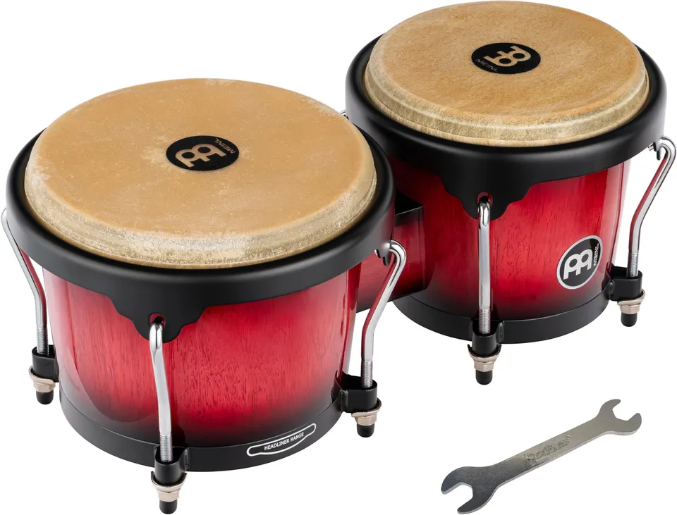 Meinl Headliner HB100WRB Bongos Rot Büffelfell
