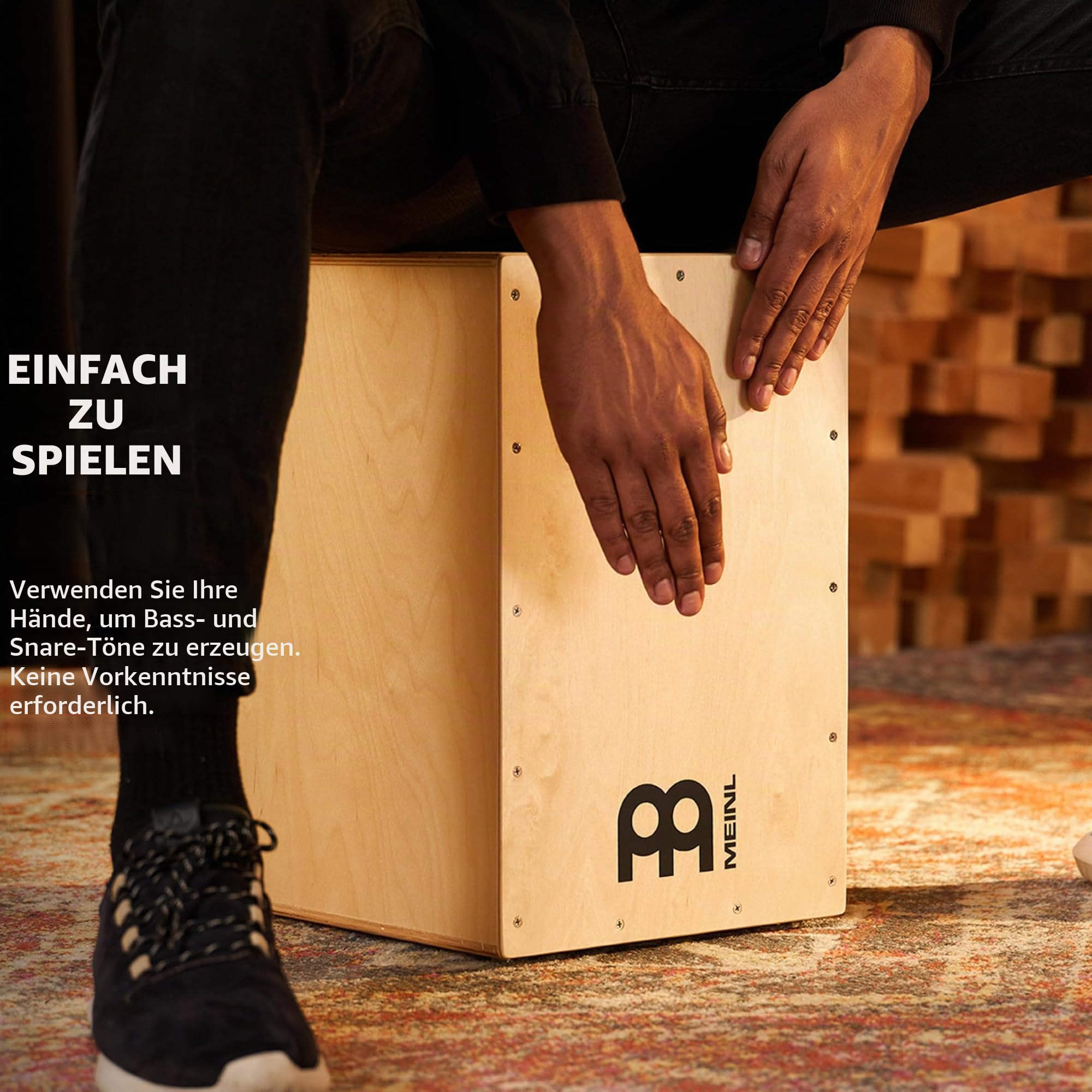 Meinl Cajons HCAJ1NT Headliner Cajon Natur Holz 45 cm