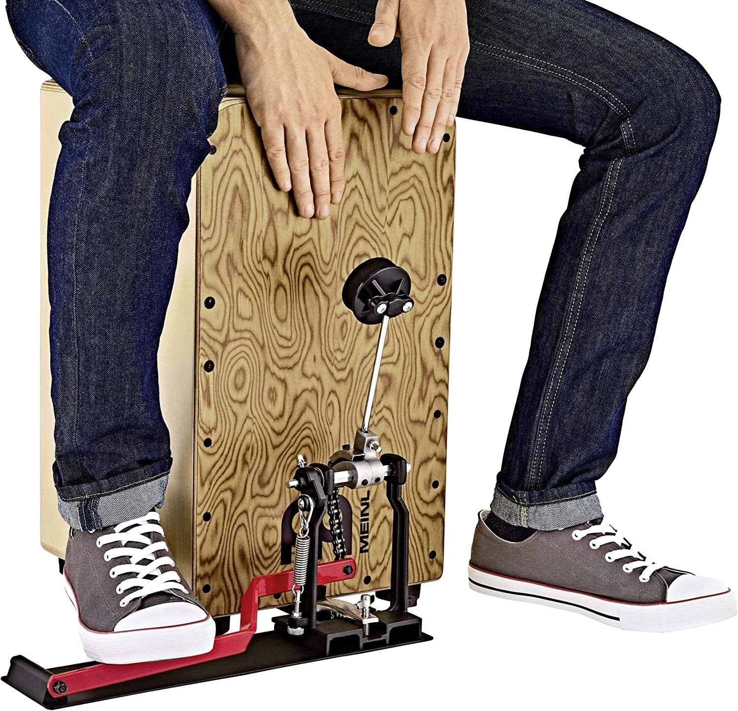 Meinl Foot Percussion TMSTCP-2 Cajon Fußpedal Schwarz Bass