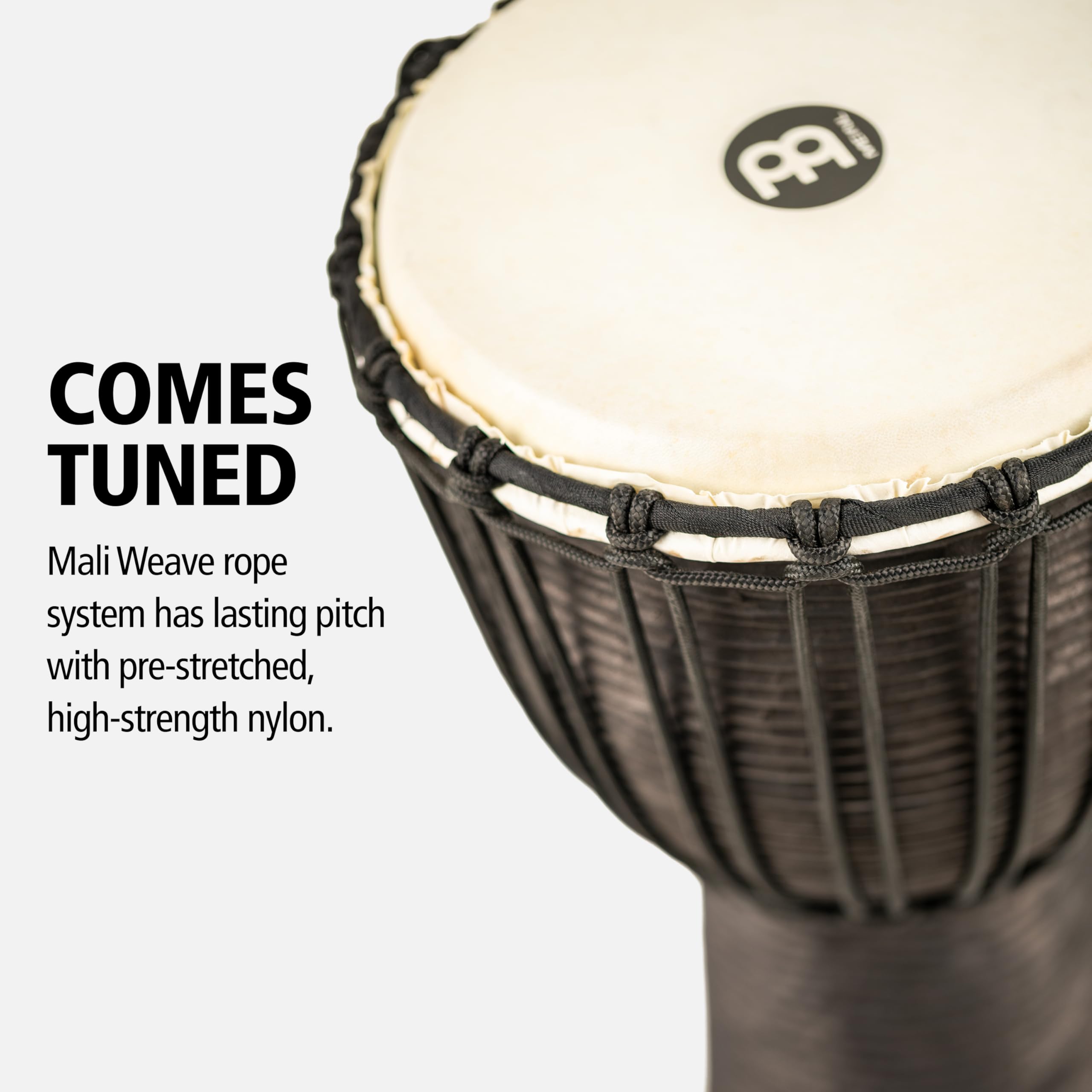 Meinl Black River HDJ3-M Djembe 10 Zoll schwarz Mahagoni