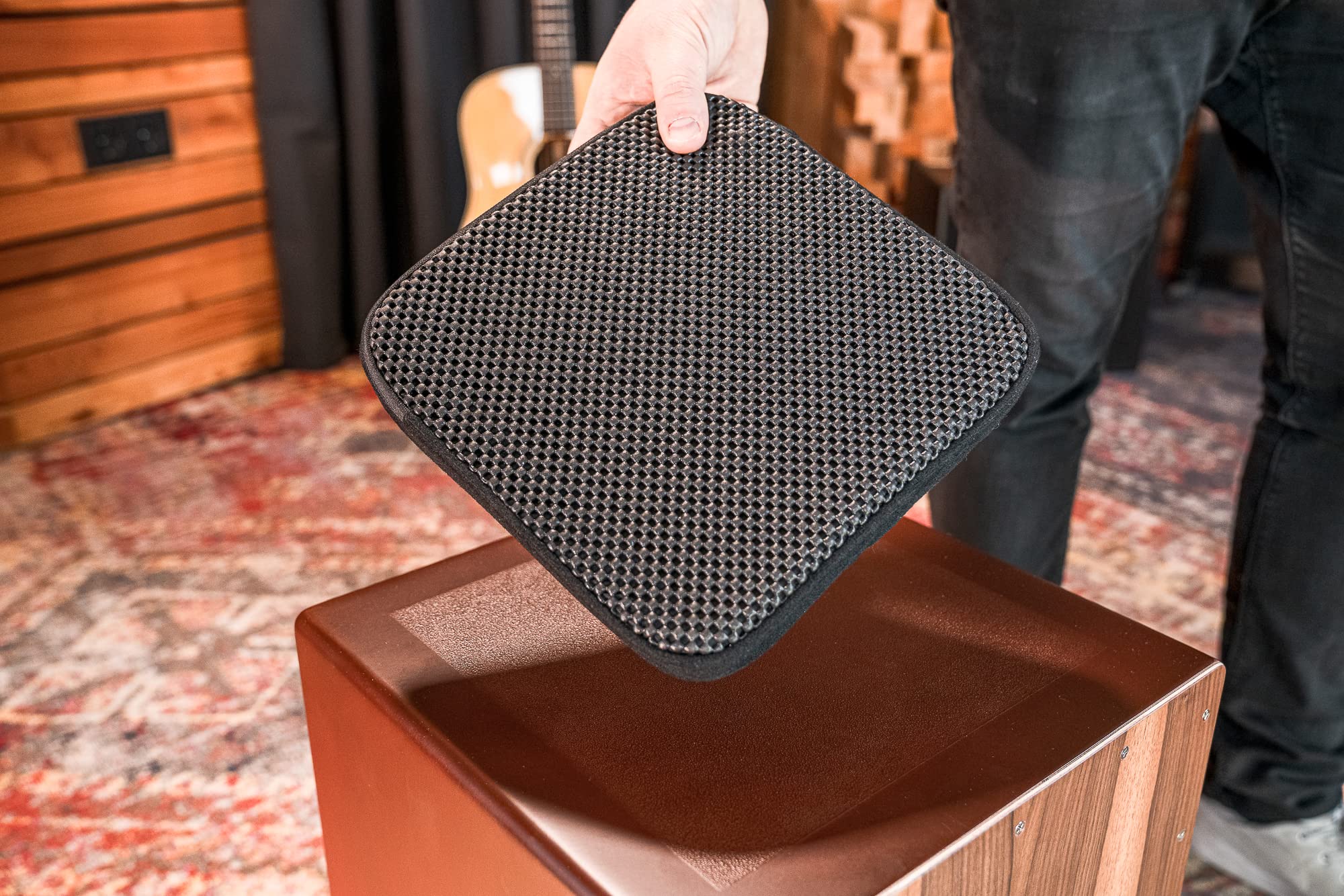 Meinl DCS Deluxe Cajon Sitzkissen Lederoptik schwarz