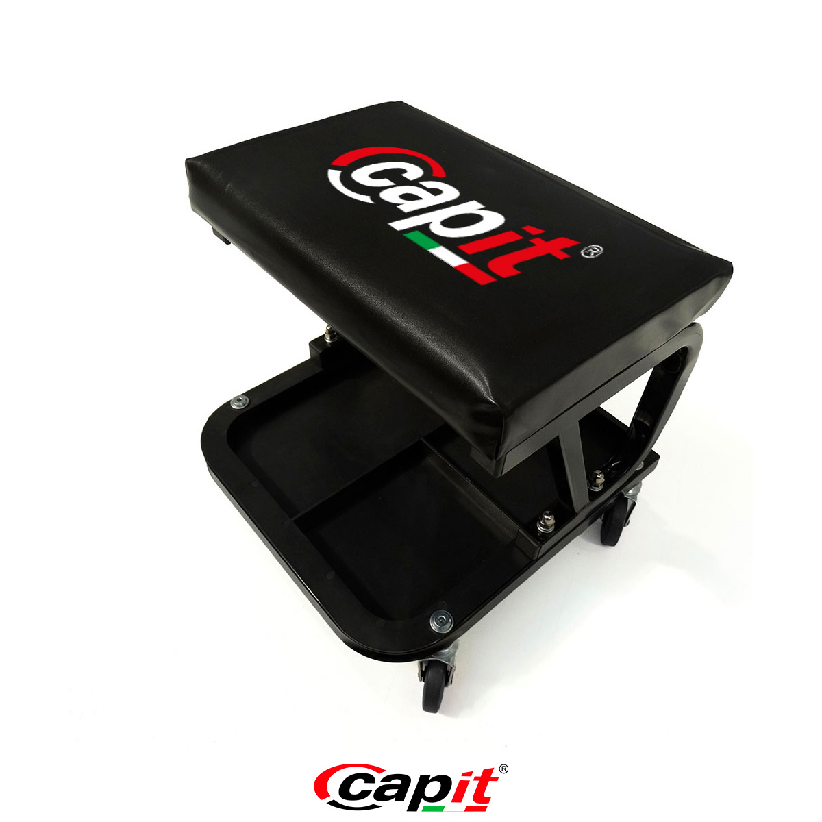 Capit Paddock Werkstatthocker Rollen Ablage 37x35 cm
