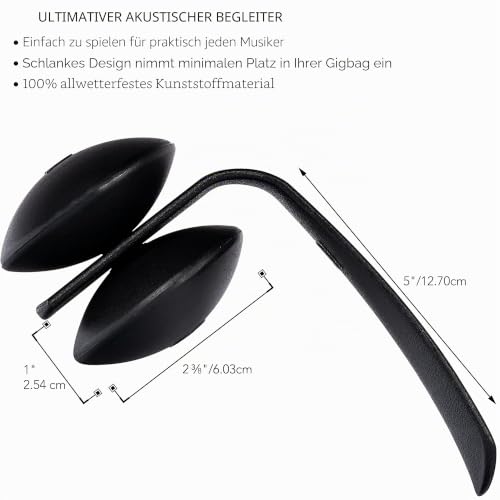 Meinl Foot Percussion HSH Heel Shaker Ferse Schwarz