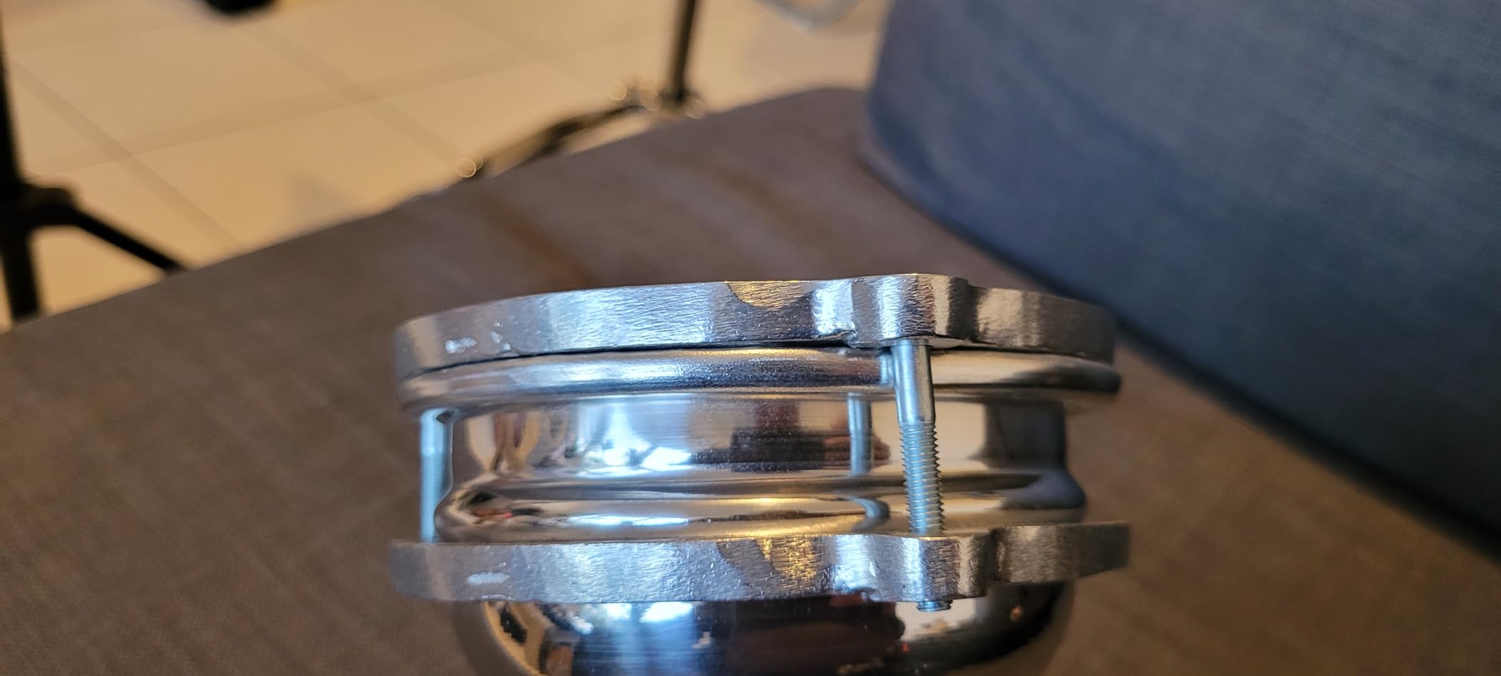 MEINL Percussion HE-050 Mini Darbuka Alu Silber Kunststofffell