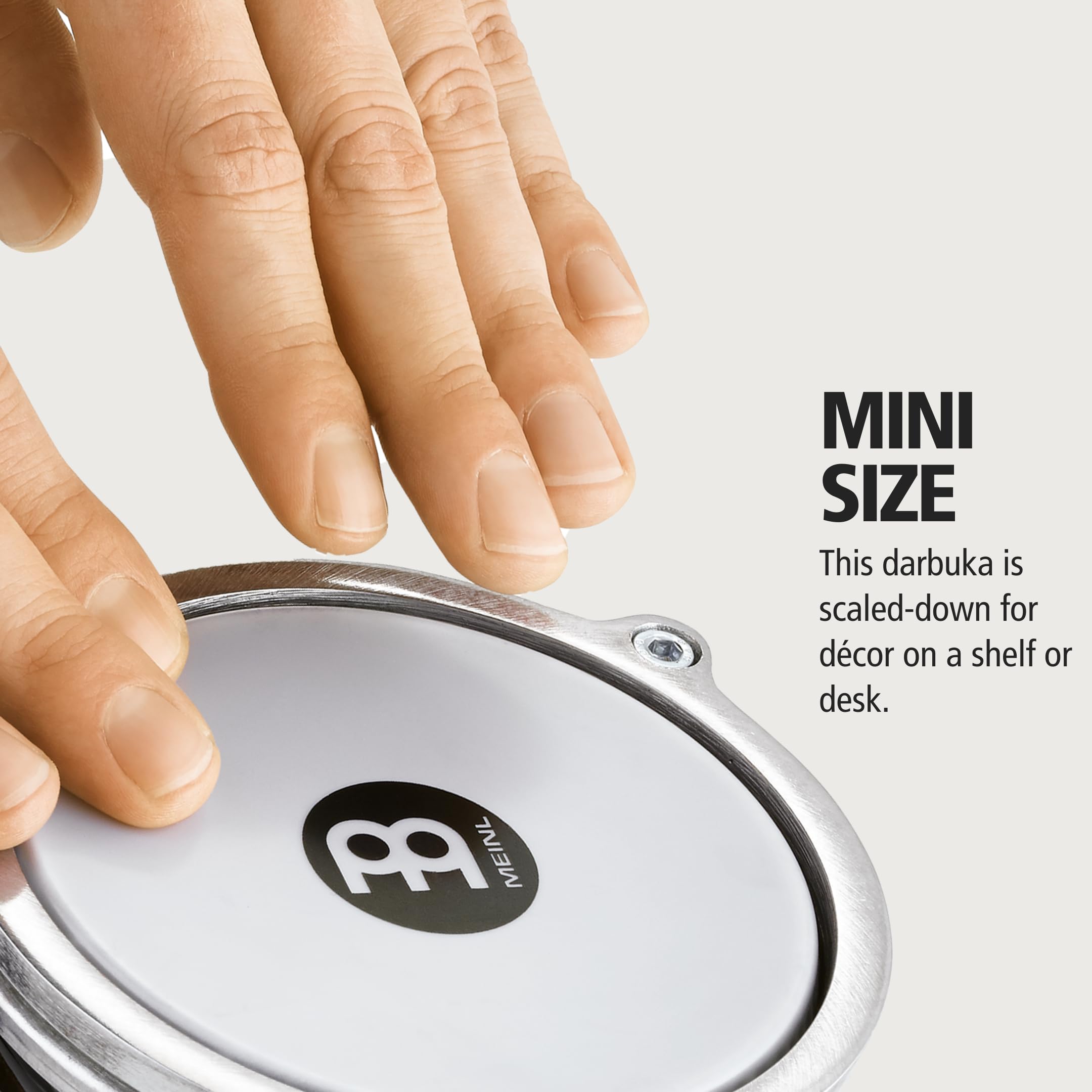 Meinl HE-051 Mini Darbuka Aluminium silber 11 cm