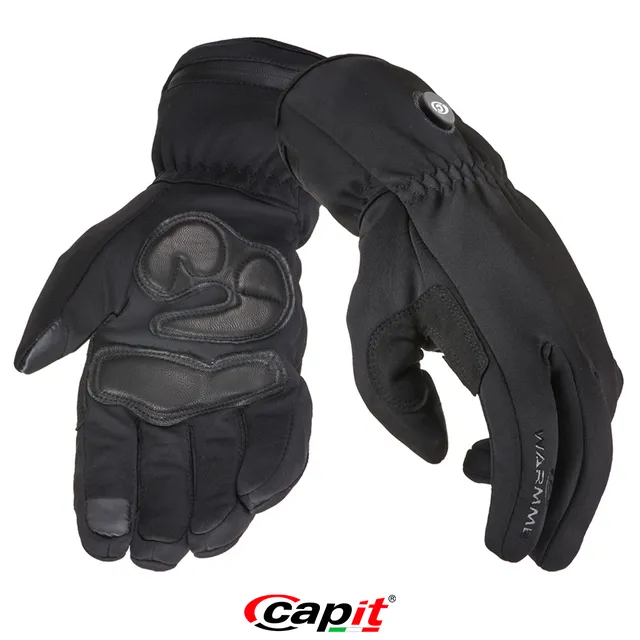 Capit Urban Heizhandschuhe Schwarz Leder Touch 2200mAh