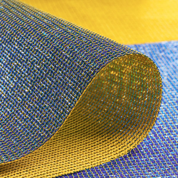 Sauleda Solar Pro Dual Macaw Markisenstoff Aquatic Blue Yellow