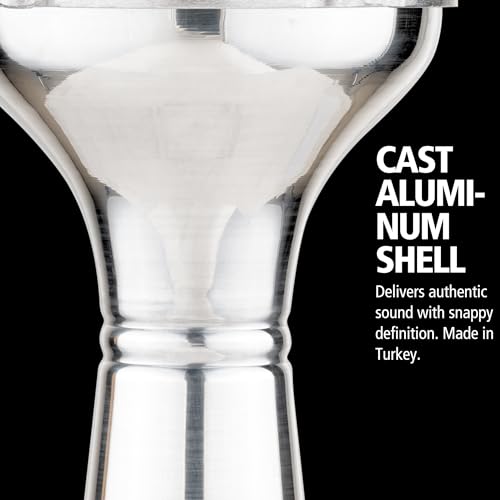 MEINL HE-103 Darbuka Aluminium Silber 7,25 Zoll