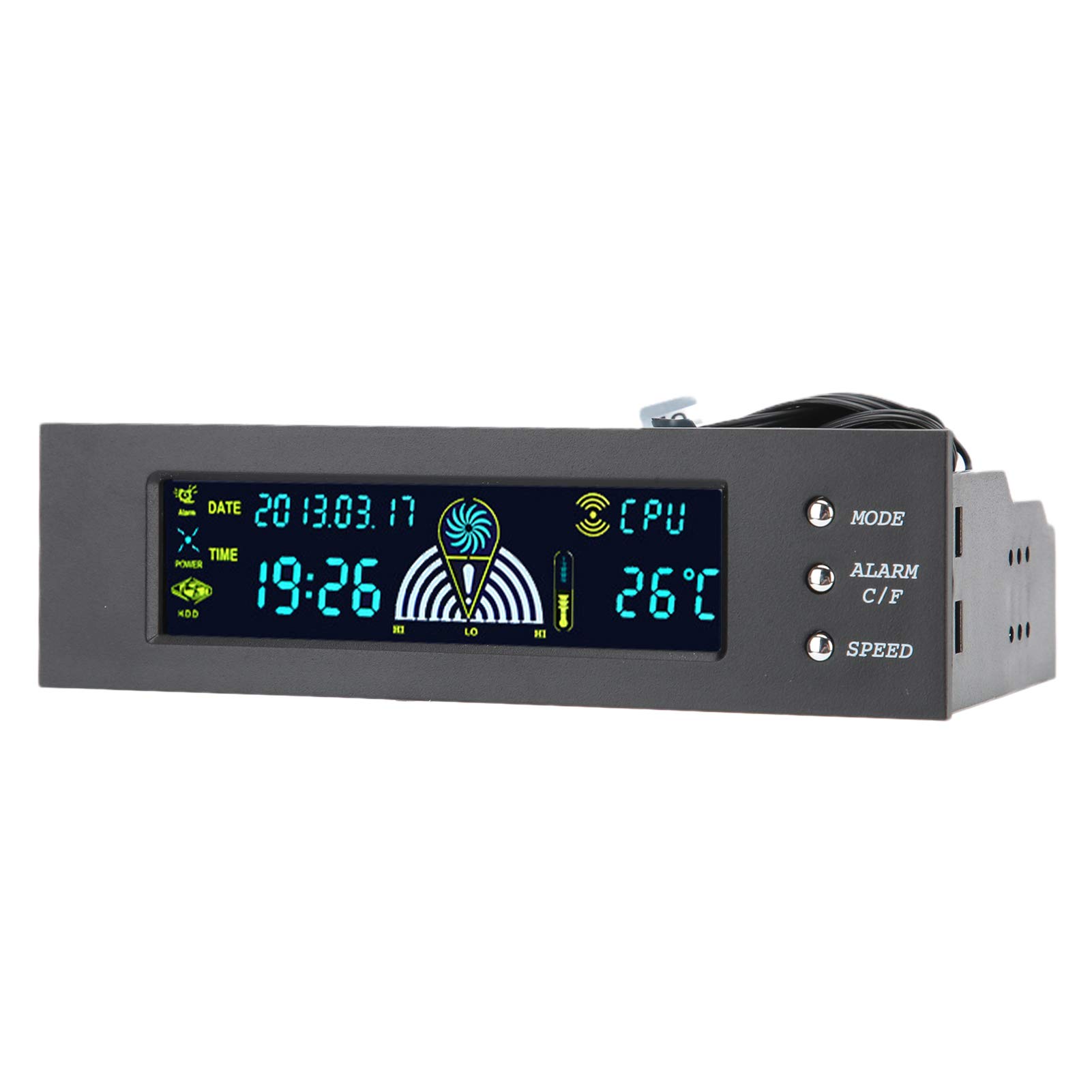 aklosipy STW5023 Lüftersteuerung 5,25 Zoll LCD-Panel