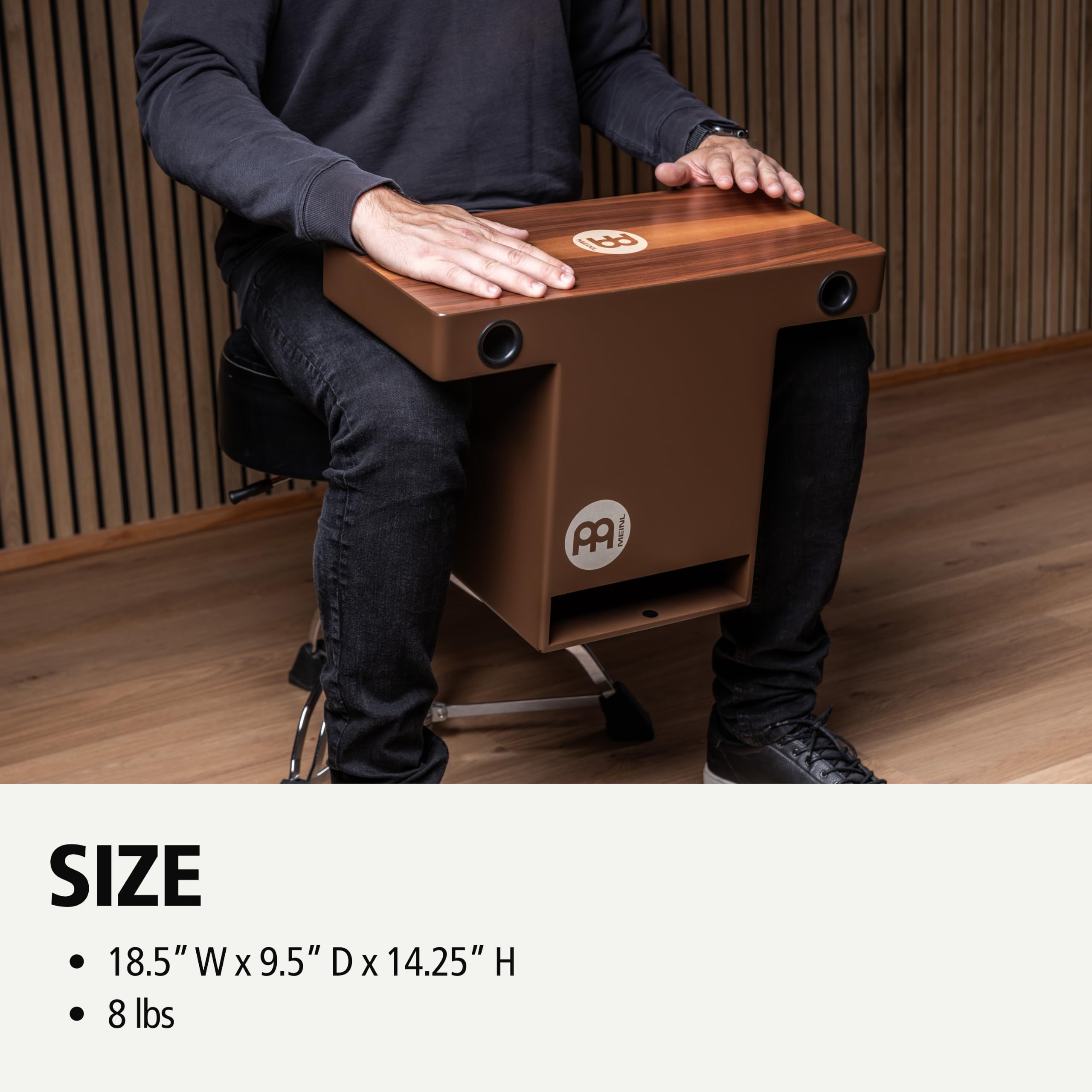 Meinl TOPCAJ2WN Turbo Slaptop Cajon Walnuss
