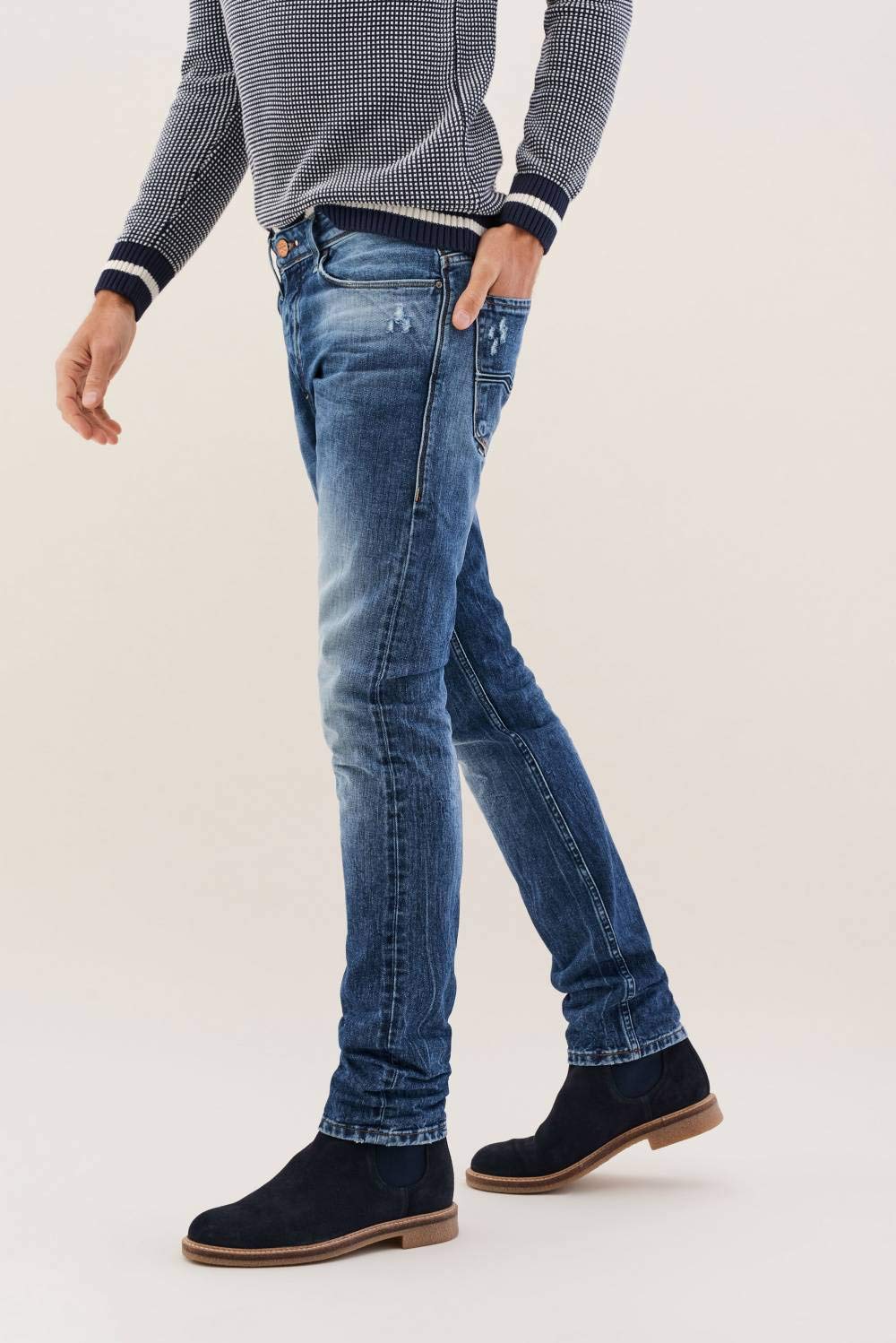 Salsa Jeans Lima Herren Jeans mittlerer Farbton schmal