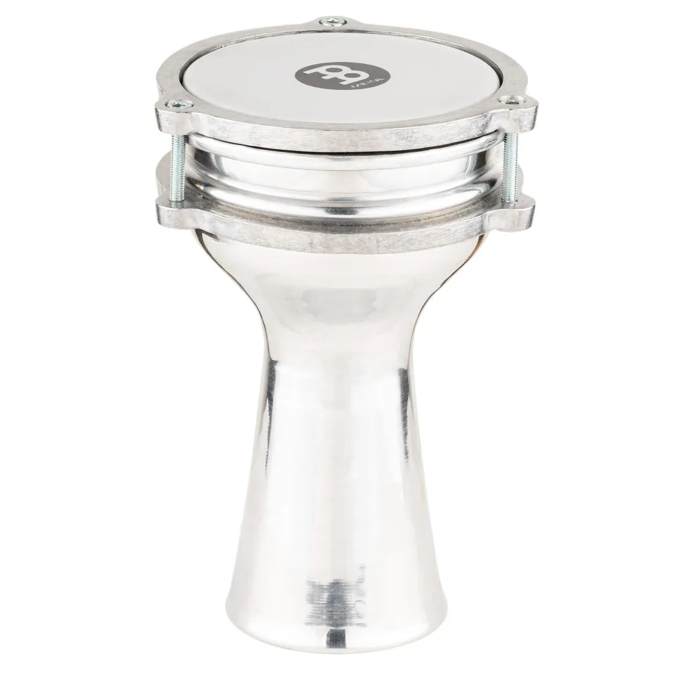 MEINL Percussion HE-050 Mini Darbuka Alu Silber Kunststofffell