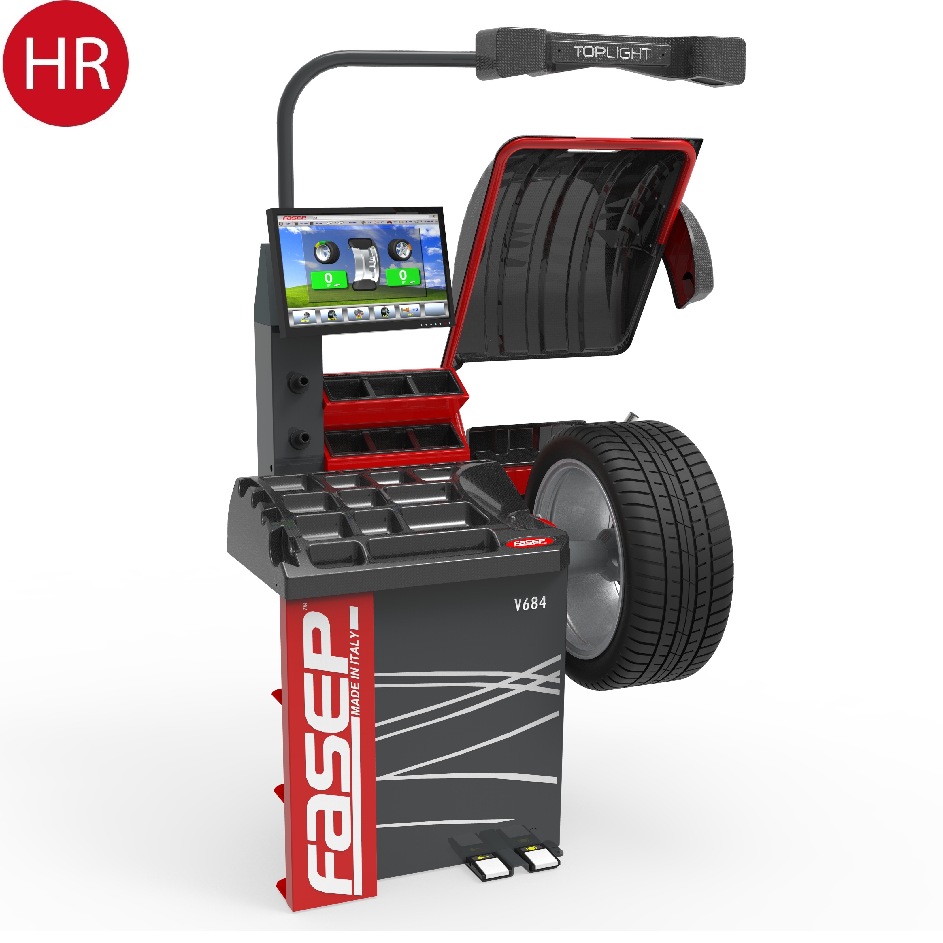 Fasep Wuchtmaschinen V684 Ninja Auswuchtmaschine Touchscreen