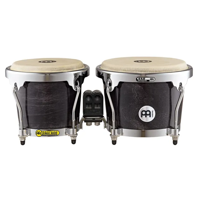 Meinl MB400EBP Bongo-Set Holz Ebony Black 6,75"+8"