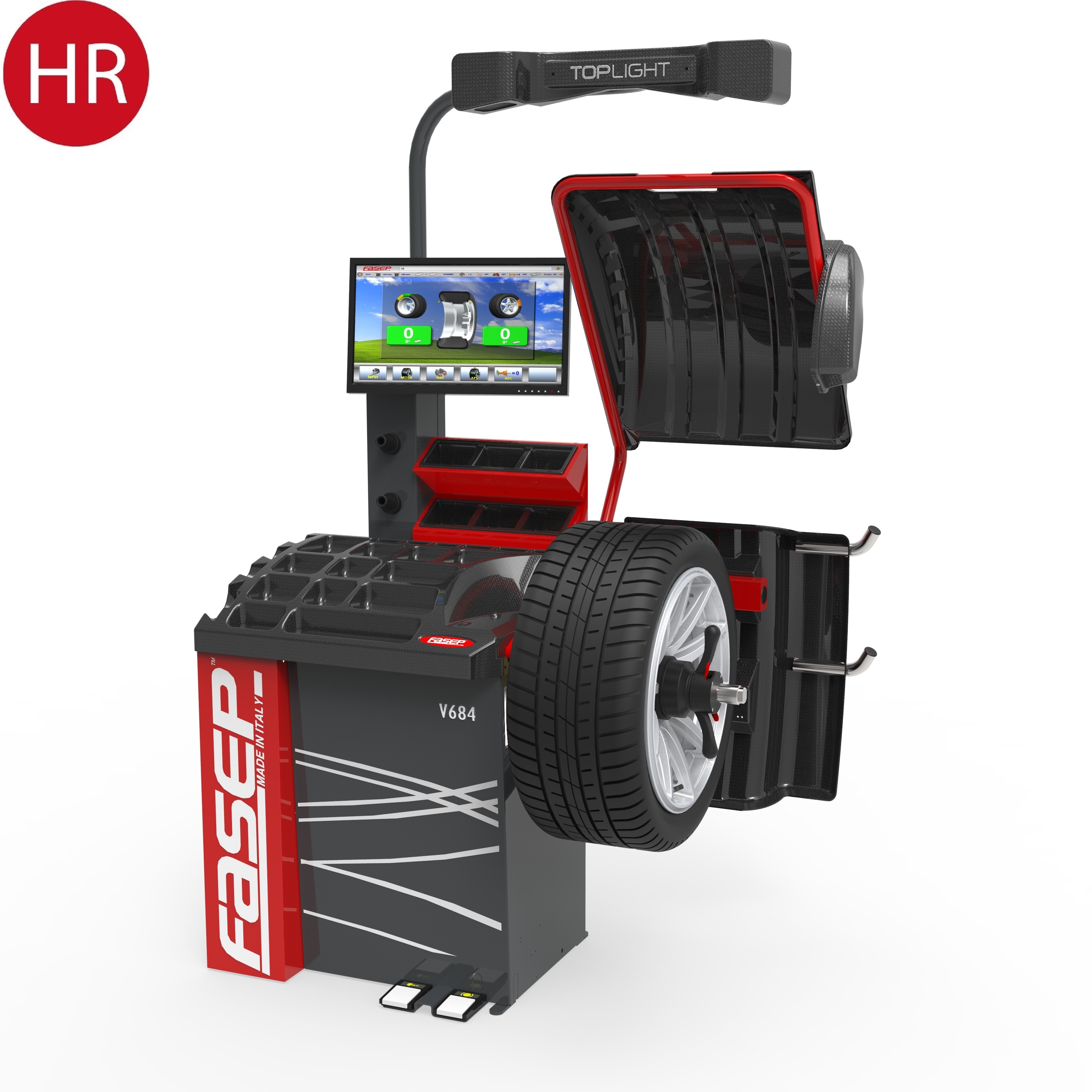 Fasep Wuchtmaschinen V684 Ninja Auswuchtmaschine Touchscreen