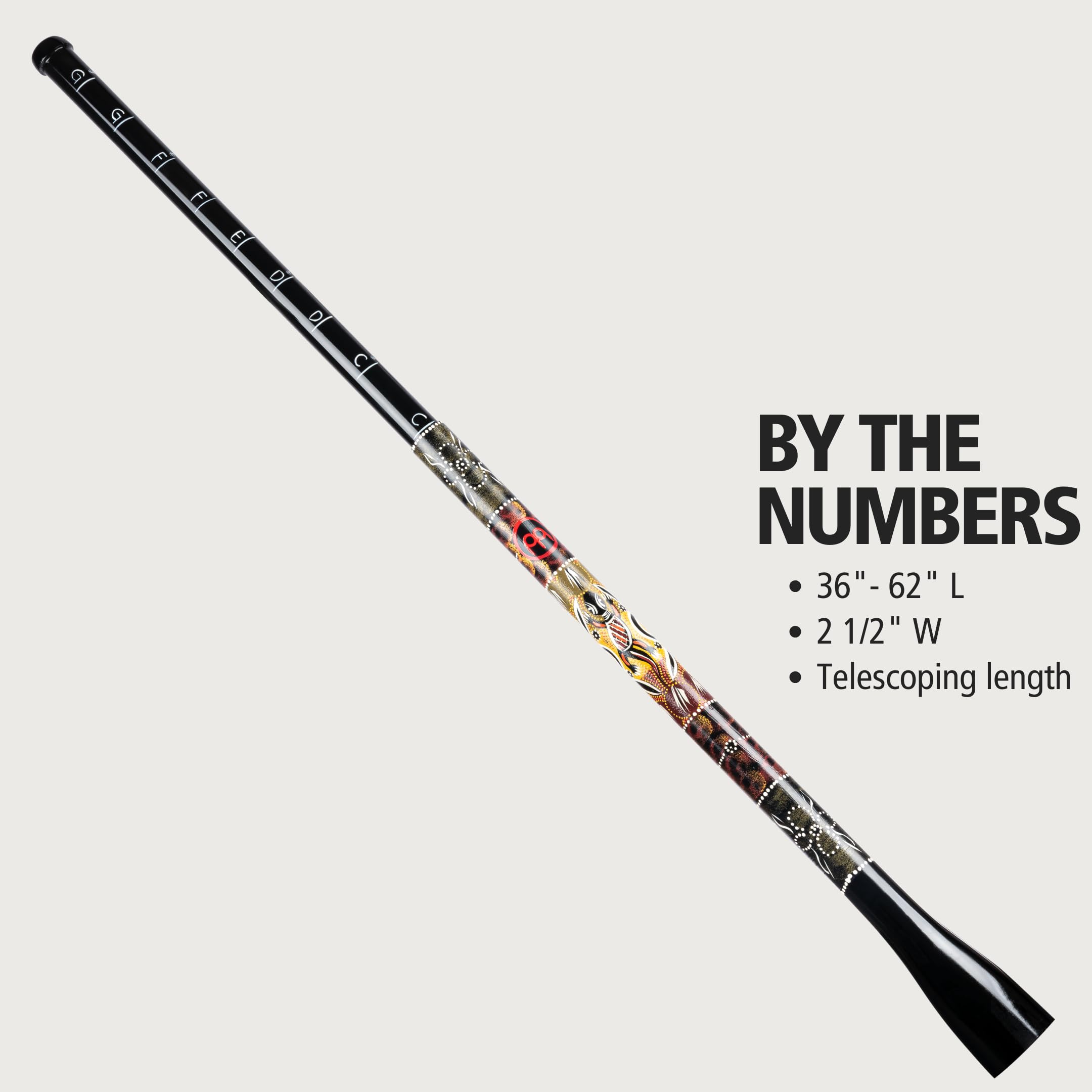 MEINL Didgeridoo Trombone Didgeridoo Fiberglas Teleskop