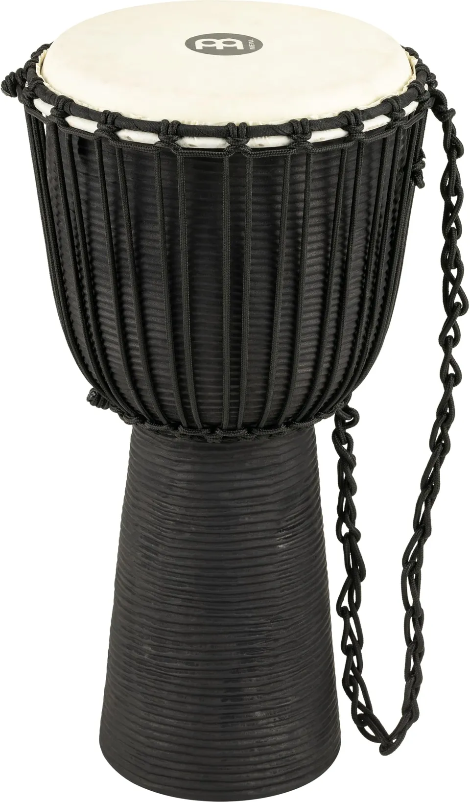 Meinl Black River HDJ3-L Djembe 12 Zoll Schwarz Mahagoni