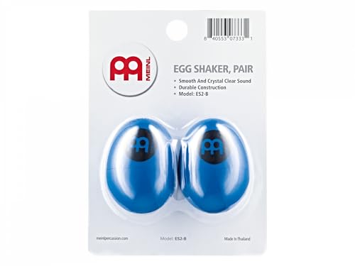 MEINL Hand Percussion ES2-B Egg Shaker Blau Kunststoff